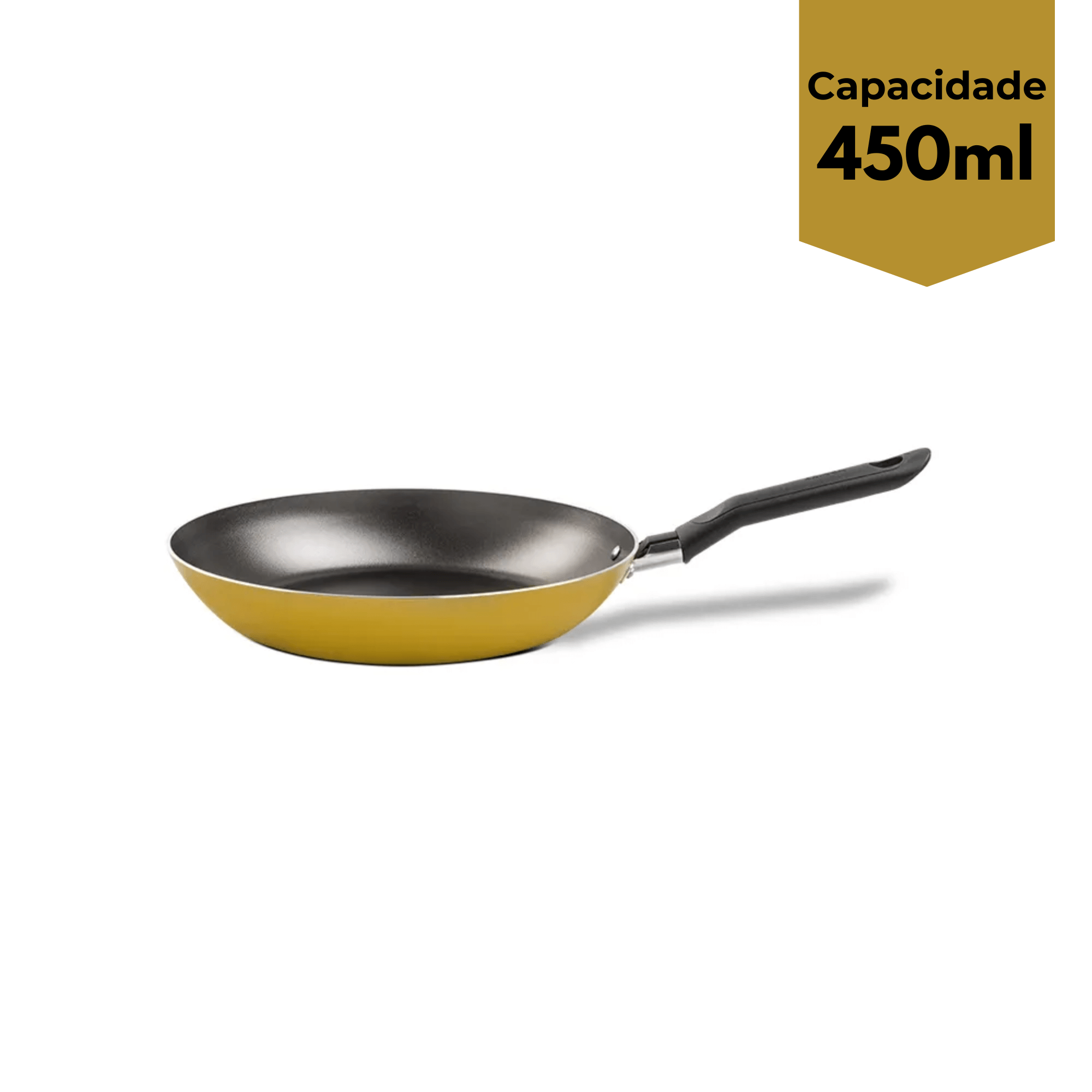Frigideira em Alumínio Antiaderente 16 cm 0,45L Fun Colors Mostarda Brinox - 7232/349