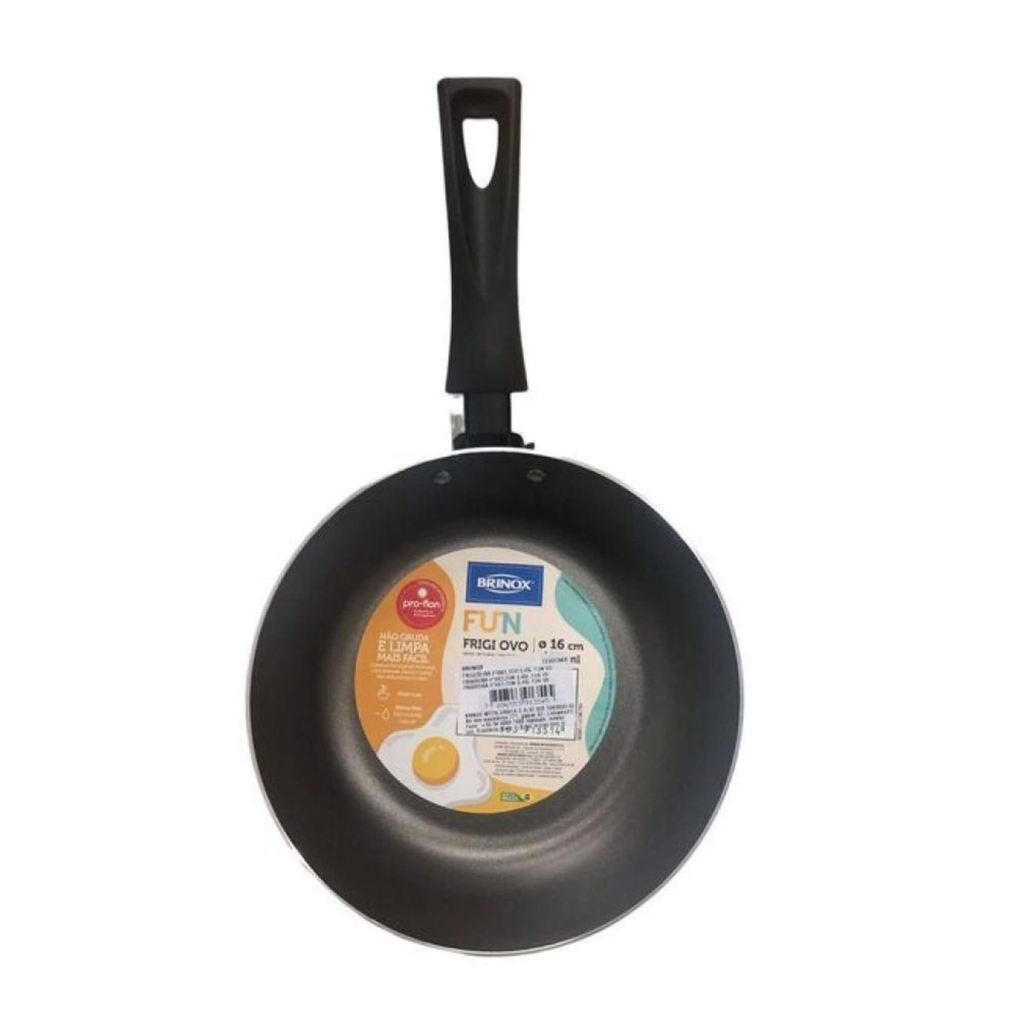 Frigideira Antiaderente 16 cm 0,45L Fun Verde Brinox - 7232/348