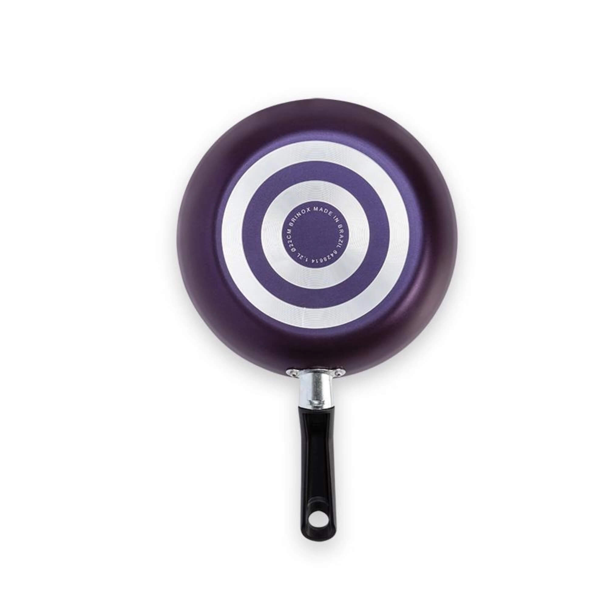 Frigideira Alumínio Antiaderente 16 cm 0,45L Fun Roxo Brinox - 7232/347