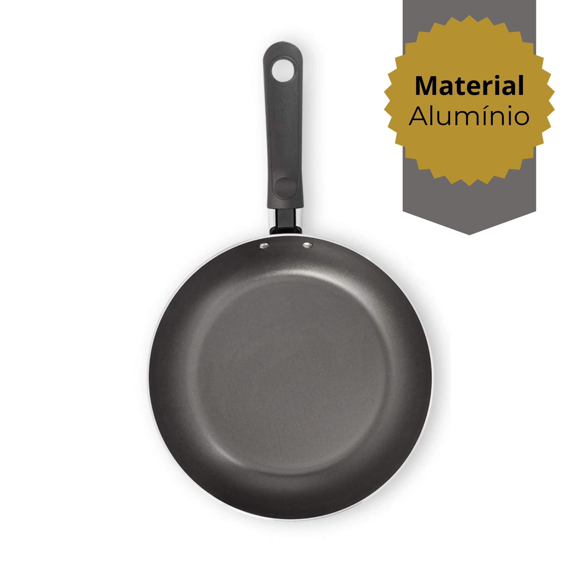 Frigideira Em Alumínio Antiaderente 22cm de Diâmetro 1,2L Fun Mostarda Brinox - 7232/3576