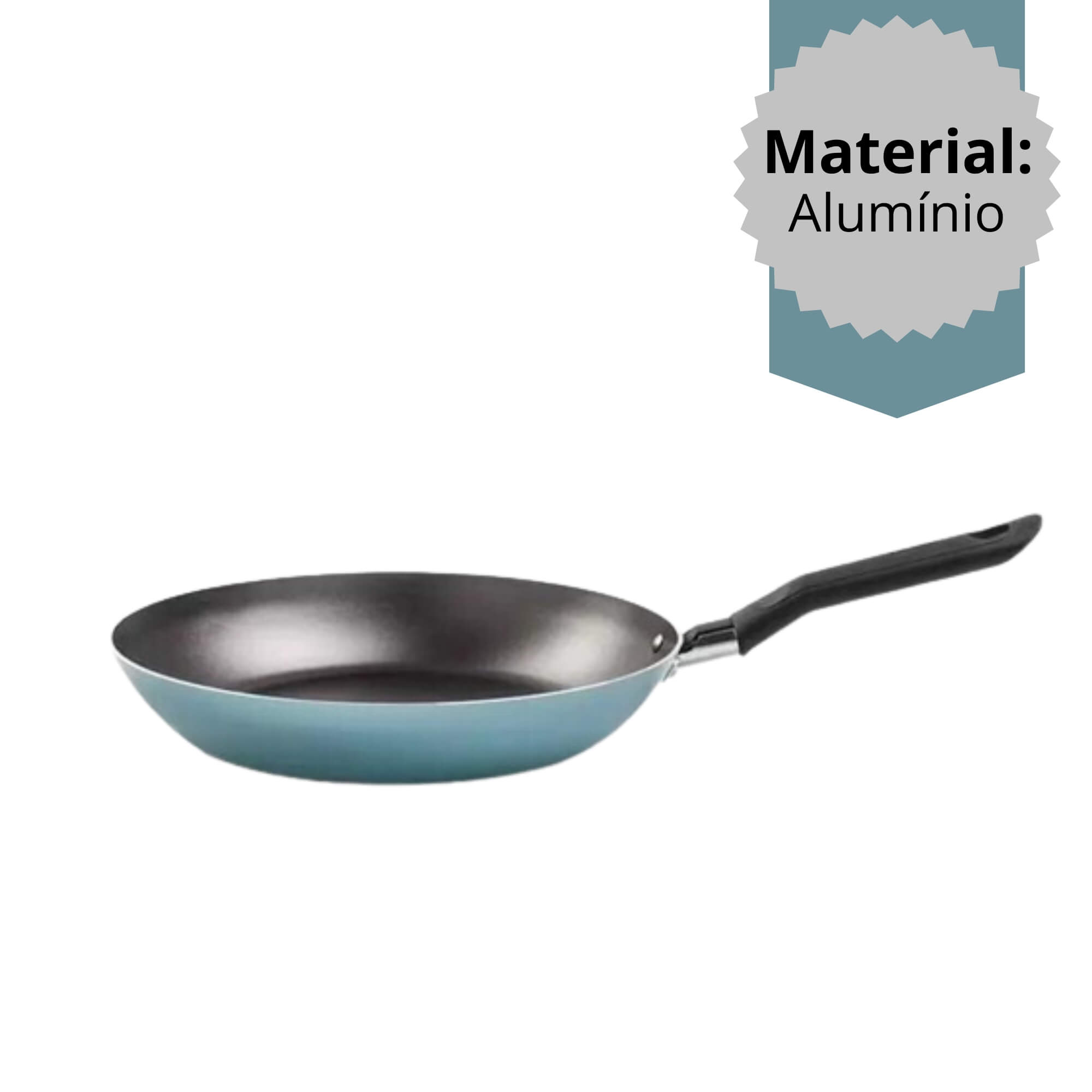 Frigideira Antiaderente 22 cm de Diâmetro 1,2L Fun Verde Brinox - 7232/354