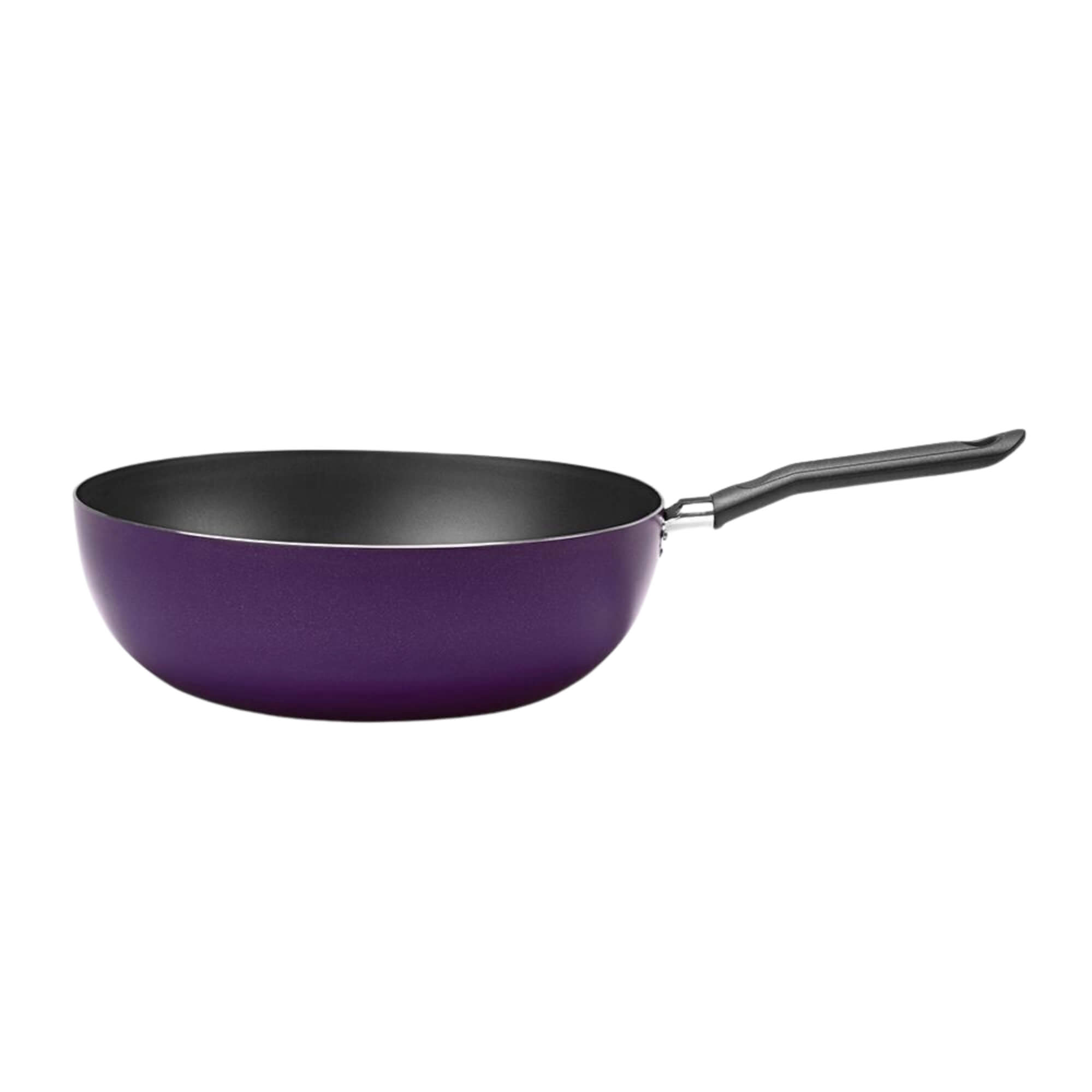 Frigideira Wok Alumínio Antiaderente 24cm 2,3L Fun Roxo Brinox - 7232/360