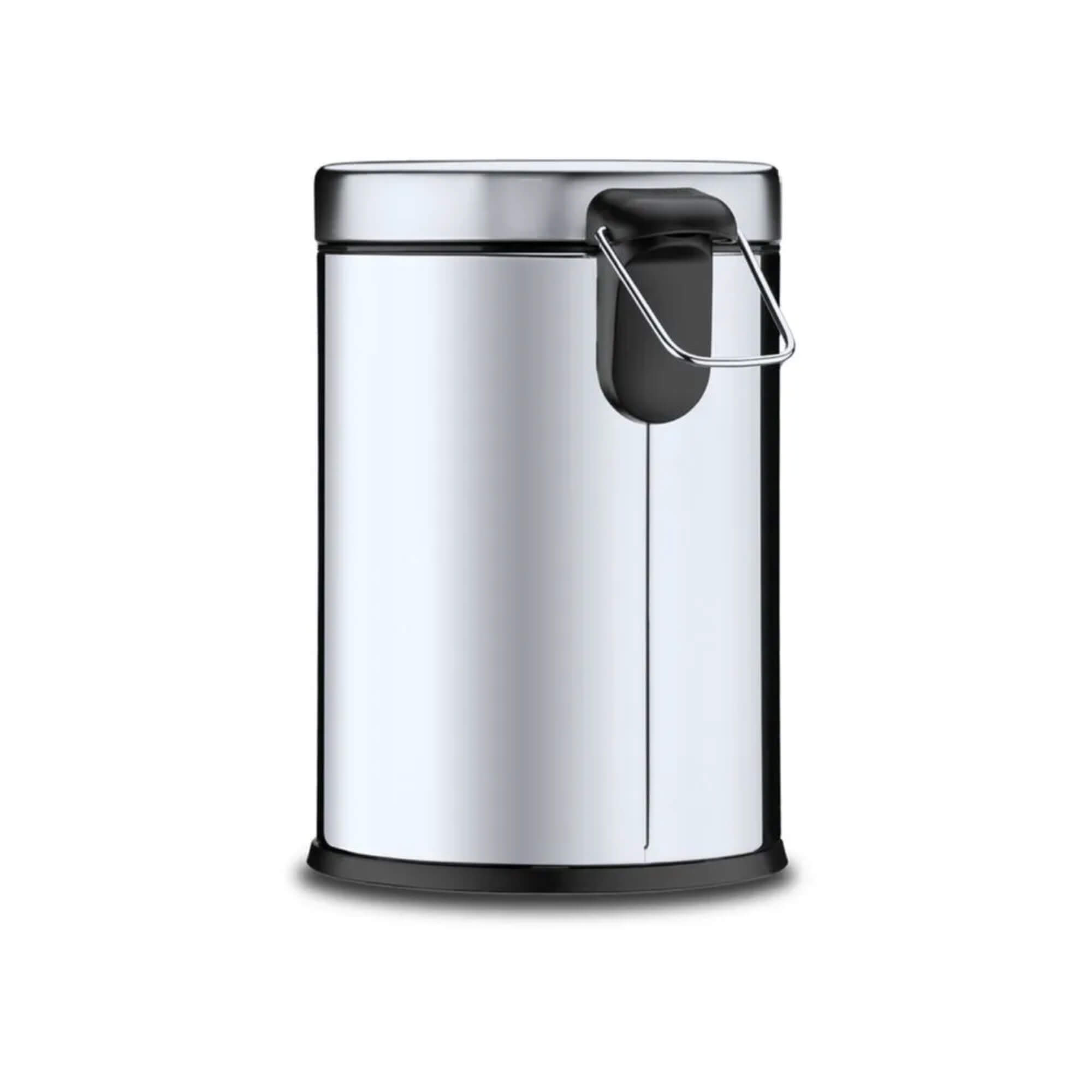 Lixeira com Tampa e Balde Decorline 20 Litros Aço Inoxidável Brinox - 3040/204