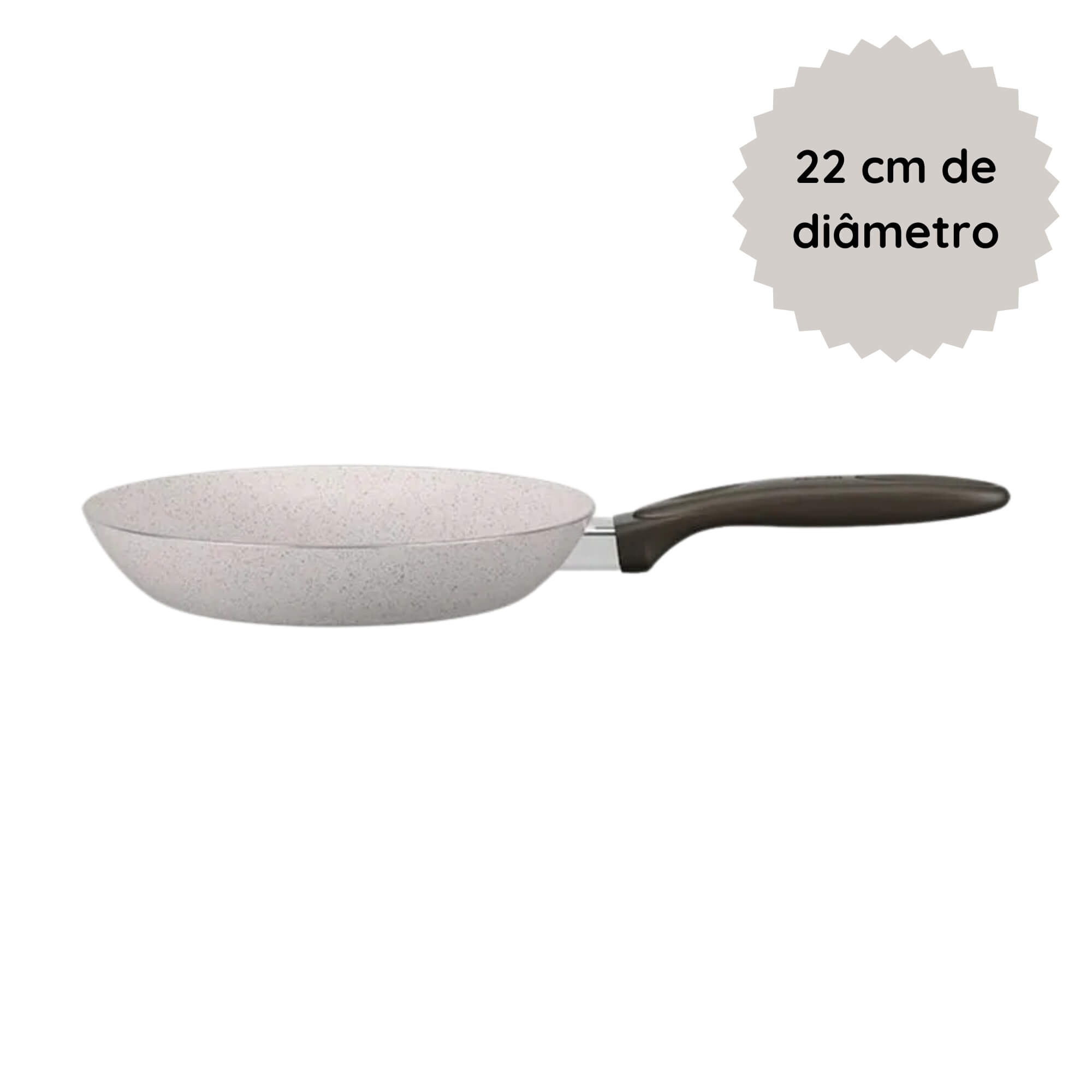 Frigideira 22cm Antiaderente Ceramic Life Suprema Vanilla Brinox - 7244/353 (N/A)