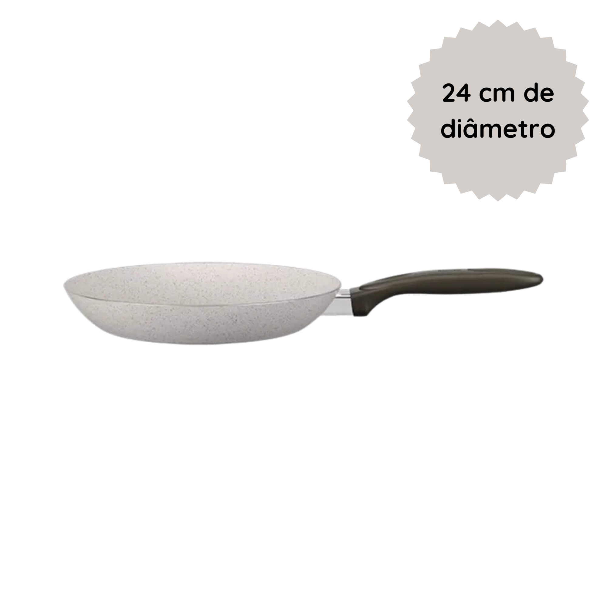 Frigideira 24cm 1,2L Ceramic Life Antiaderente Suprema Vanilla Brinox - 7244/354 (N/A)