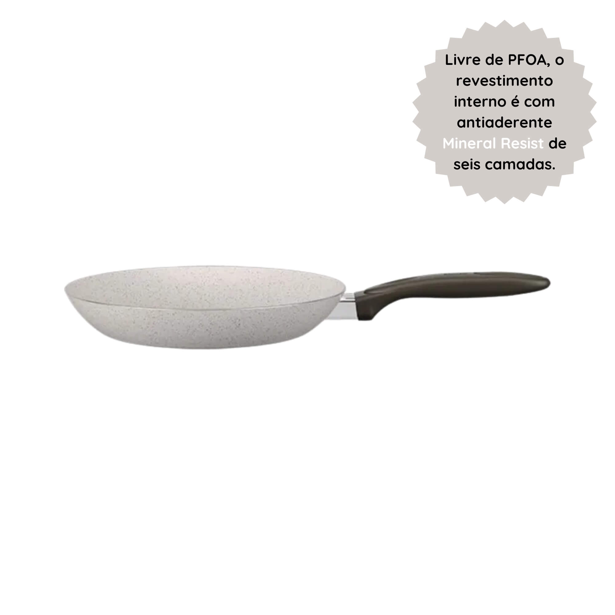 Frigideira 24cm 1,2L Ceramic Life Antiaderente Suprema Vanilla Brinox - 7244/354 (N/A)