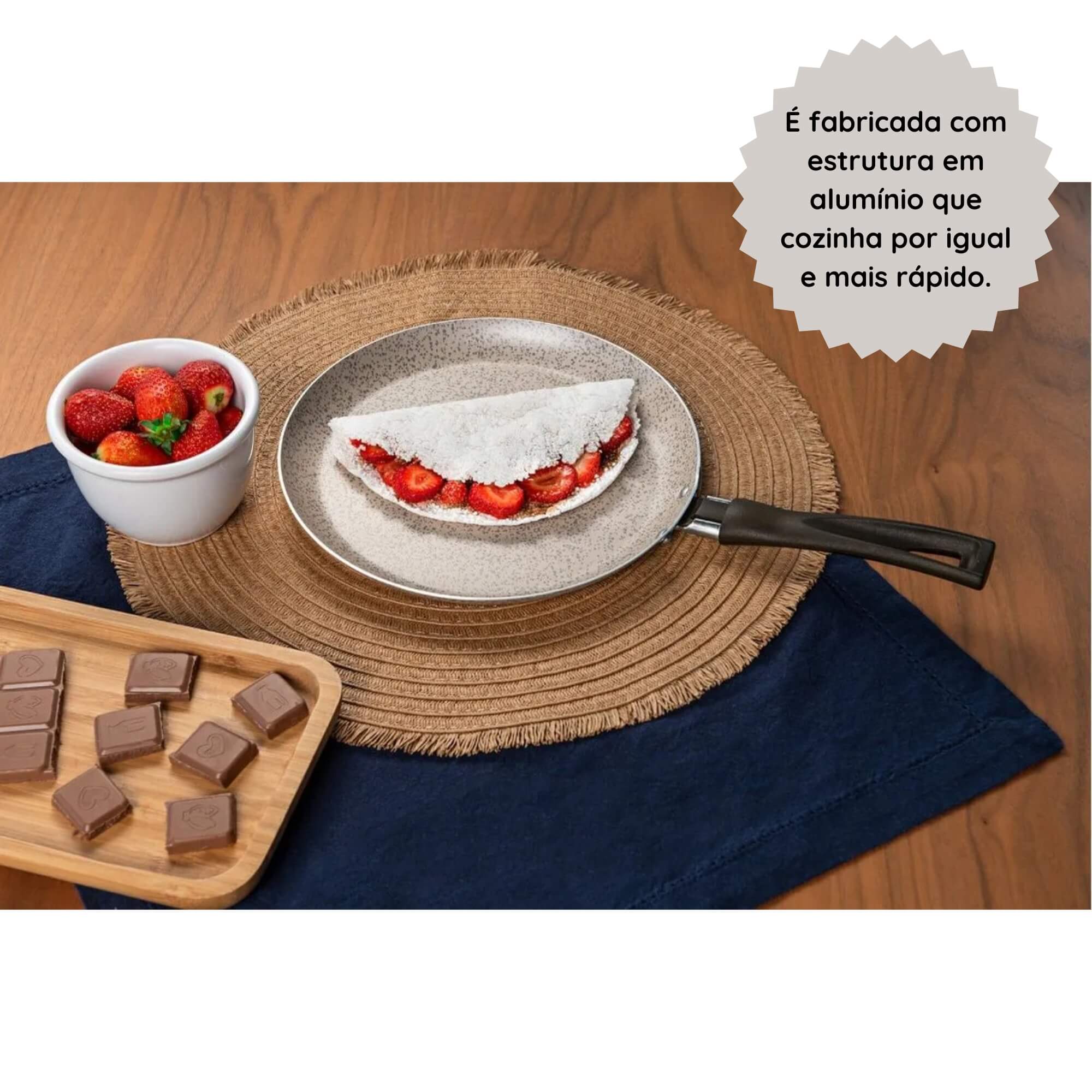 Tapioqueira 22cm Antiaderente Ceramic Life Suprema Vanilla Brinox - 7244/357 (N/A)