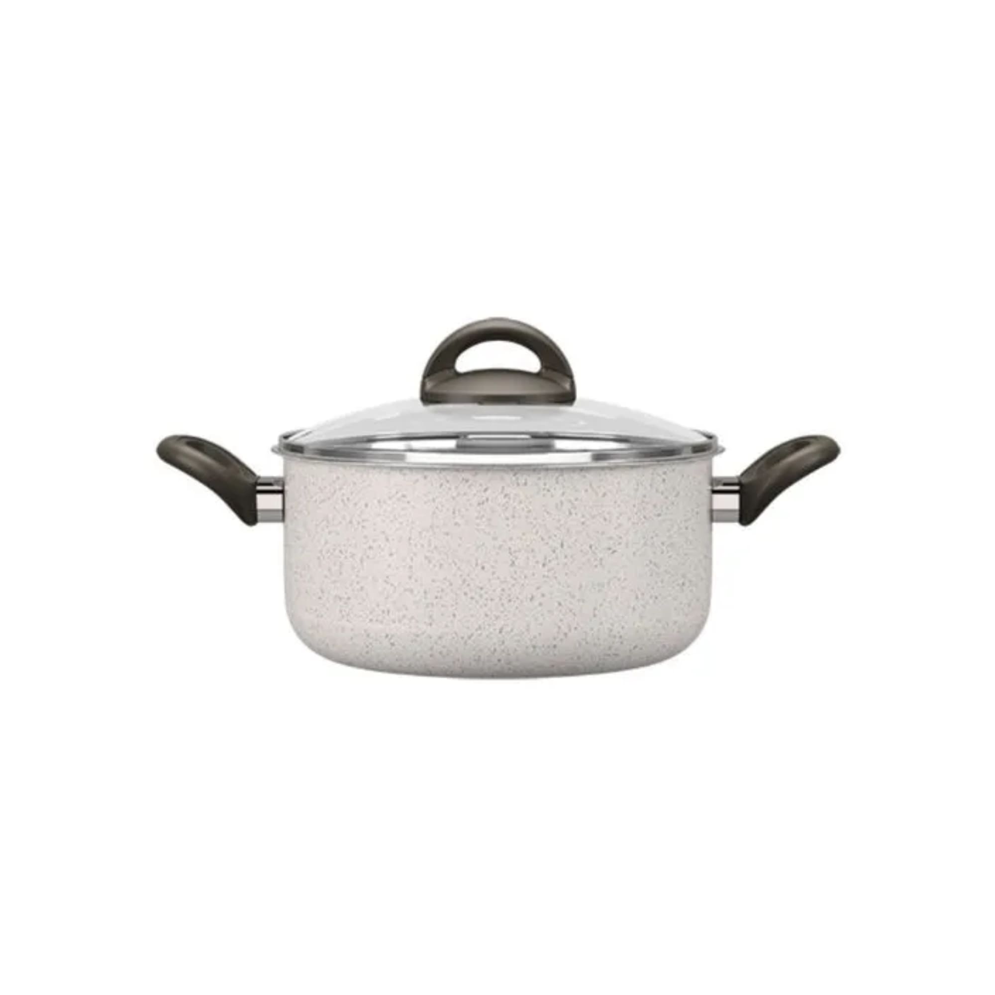 Caçarola com Tampa 20cm 2,65L Antiaderente Ceramic Life Vanilla Suprema Brinox - 7244/363 (N/A)