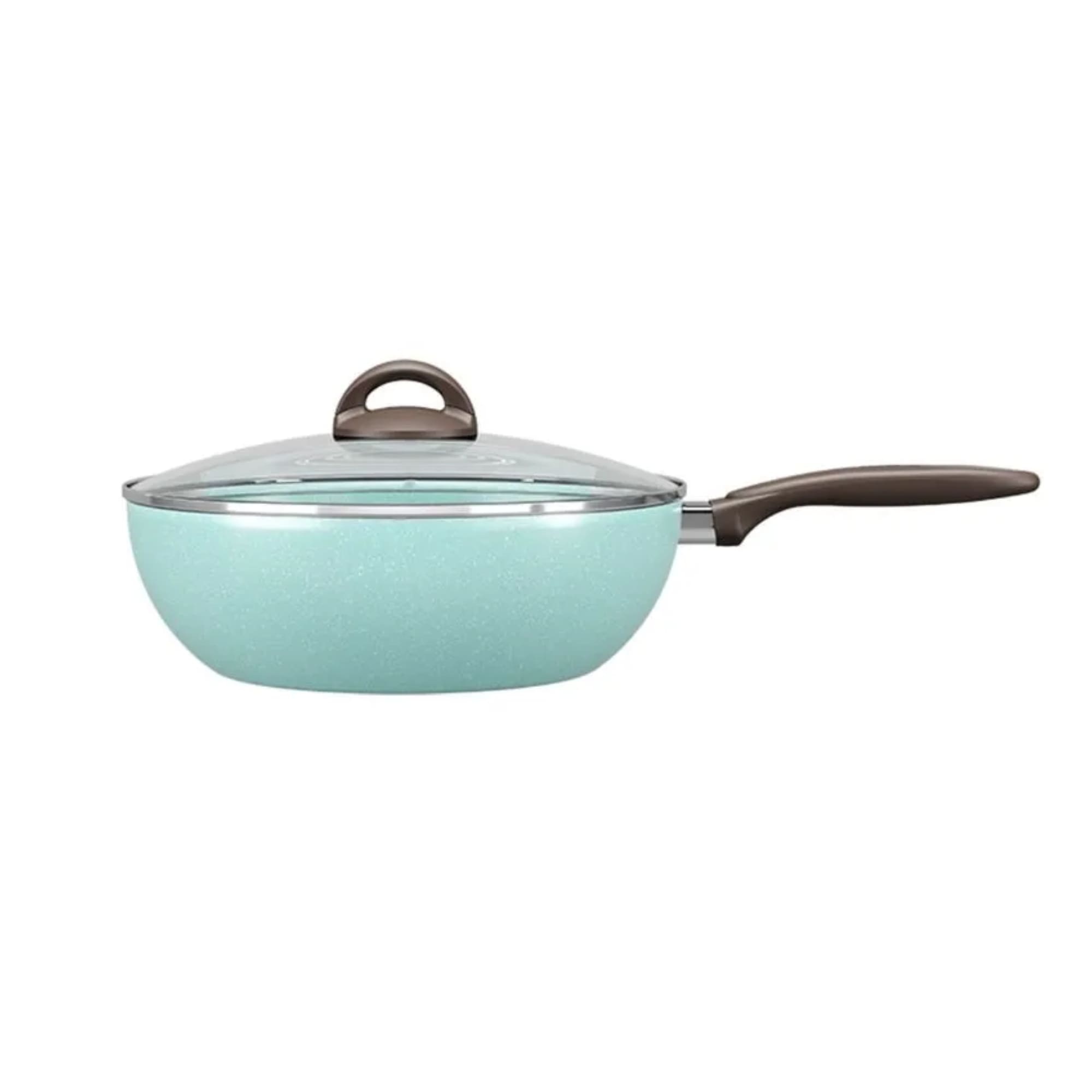 Panela Wok com Tampa 28cm Revestimento Antiaderente Verde Ceramic Life Suprema Brinox - 7245/374 (N/A)