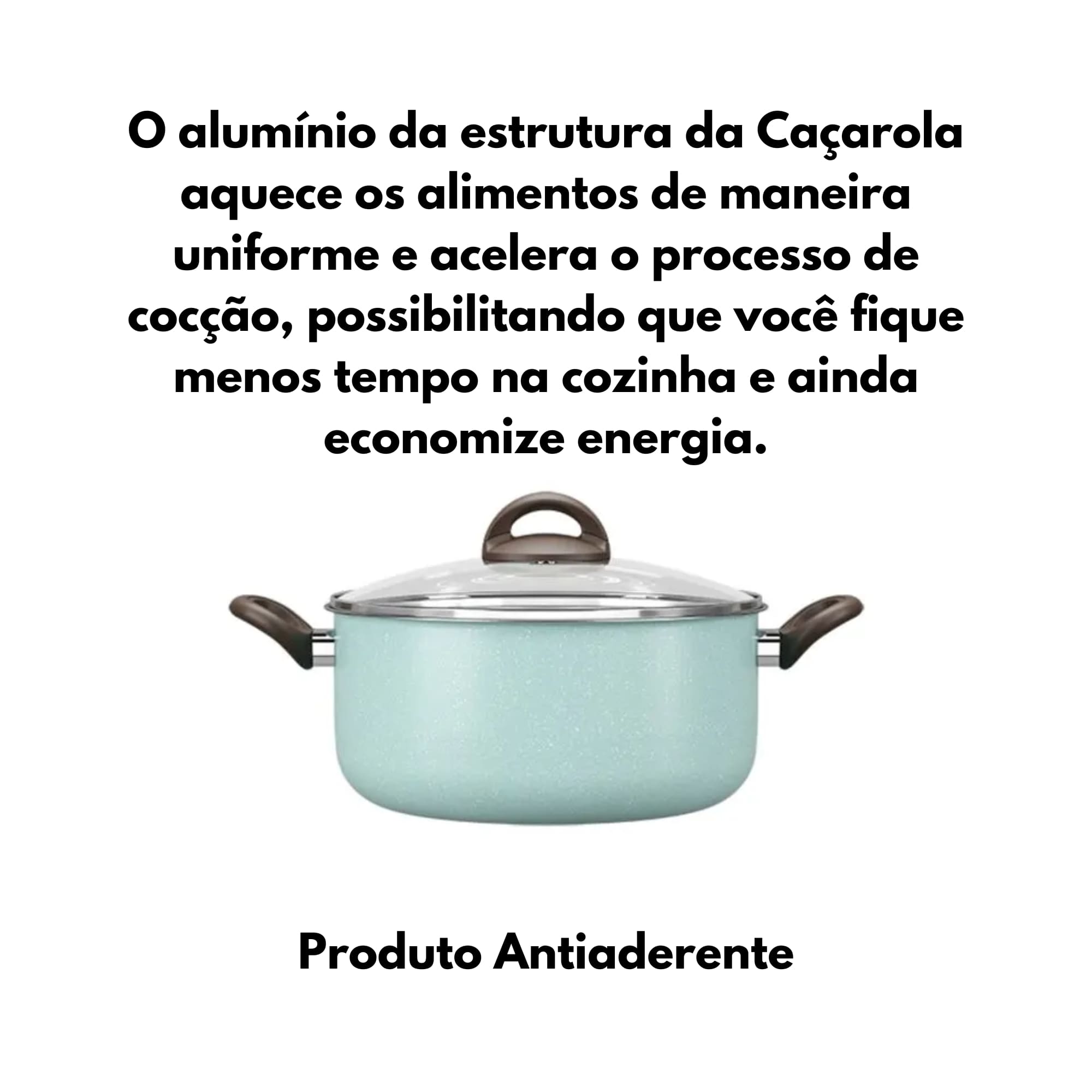 Caçarola com Tampa 20cm 2,65L Revestimento Antiaderente Ceramic Life Verde Suprema Brinox - 7245/363 (N/A)