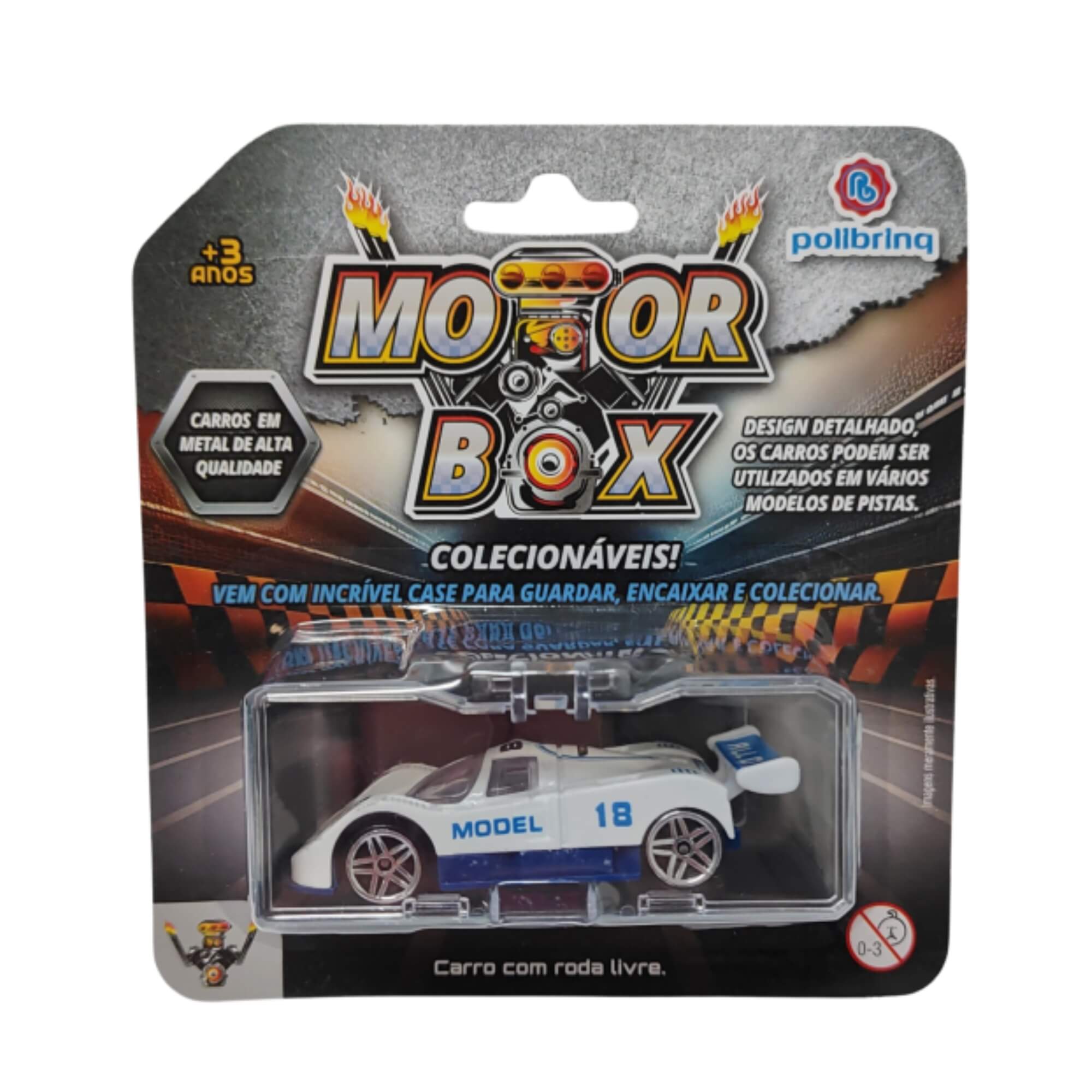 Carrinho de Brinquedo Colecionável Motor Box Sortido e Unitário Polibrinq - CAR911