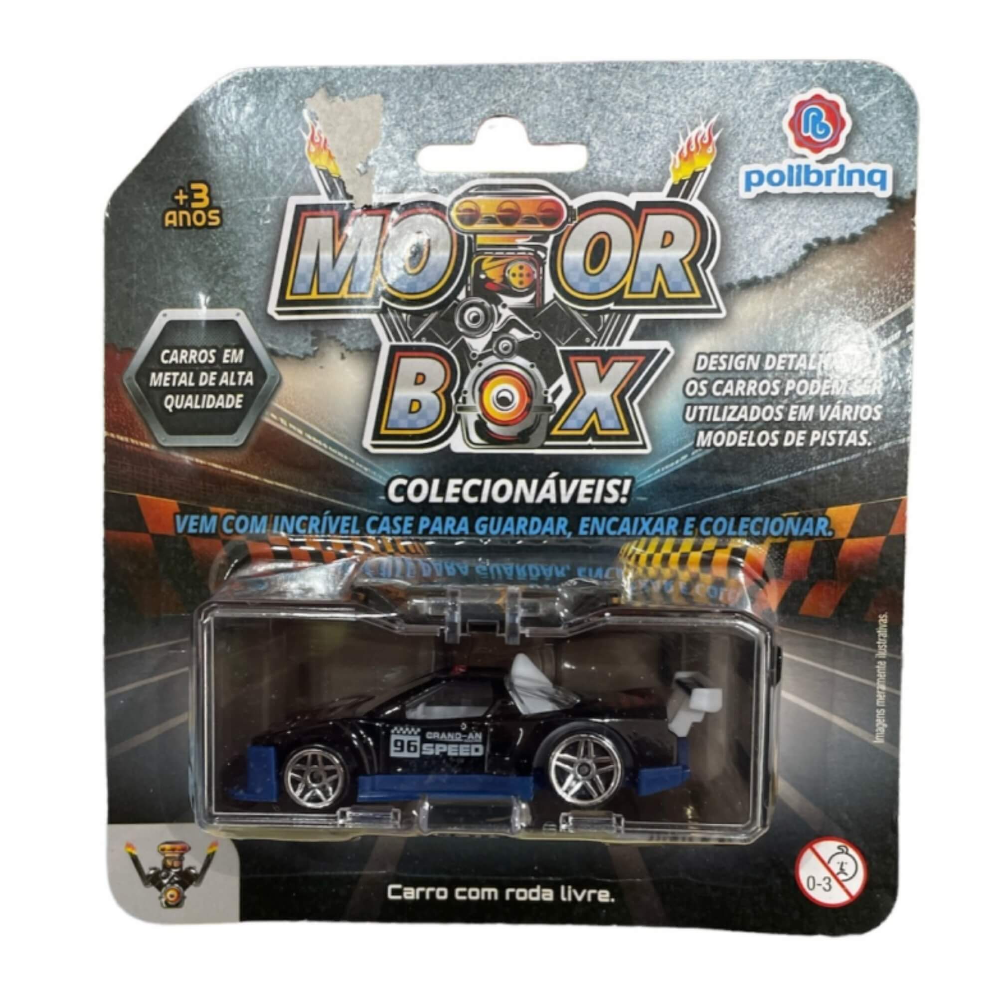Carrinho de Brinquedo Colecionável Motor Box Sortido e Unitário Polibrinq - CAR911