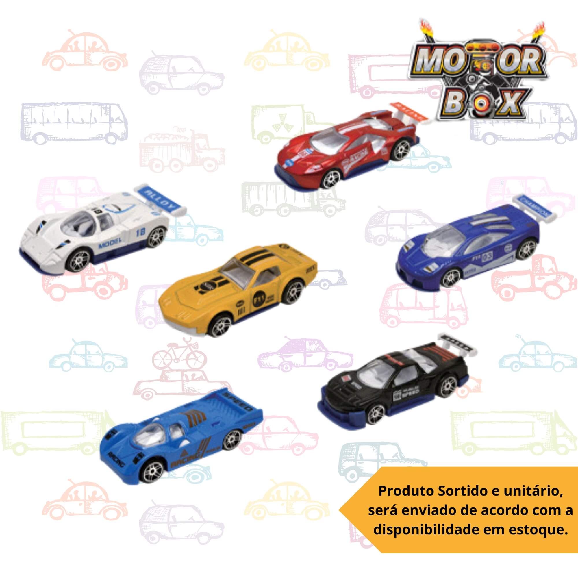 Carrinho de Brinquedo Colecionável Motor Box Sortido e Unitário Polibrinq - CAR911