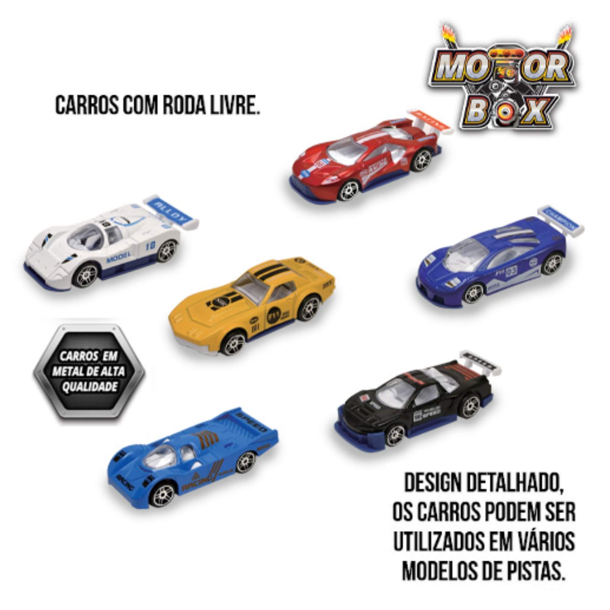 Carrinho de Brinquedo Colecionável Motor Box Sortido e Unitário Polibrinq - CAR911