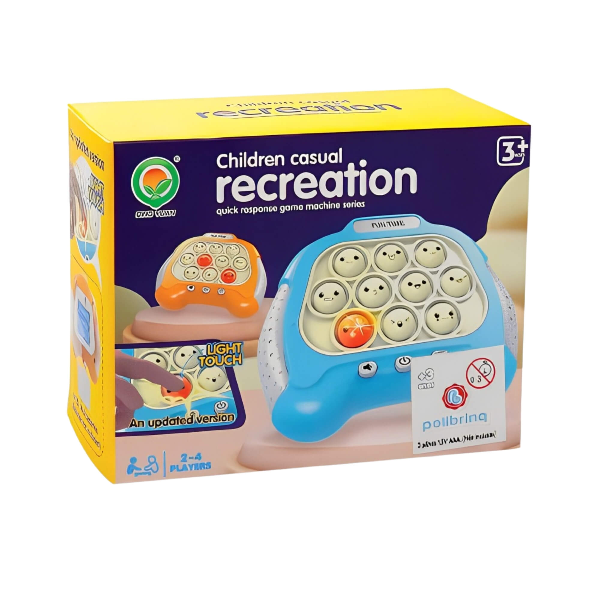 Brinquedo de Plástico Jogo Pop It Virtual Laranja Polibrinq - 6041