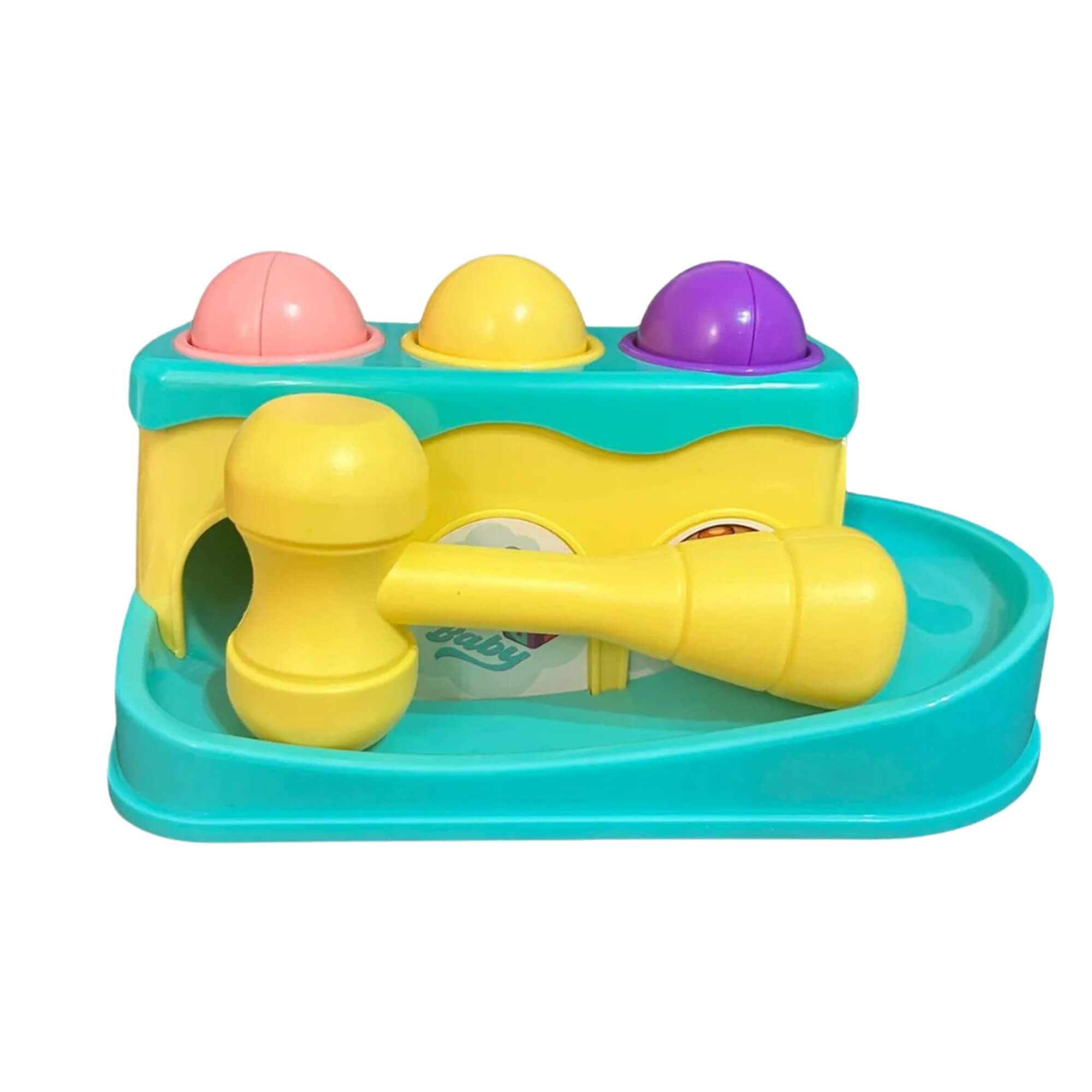 Brinquedo de Bebê Martelinho Poli Baby Didático de Montar e Desmontar de Plástico Polibrinq - BB3034
