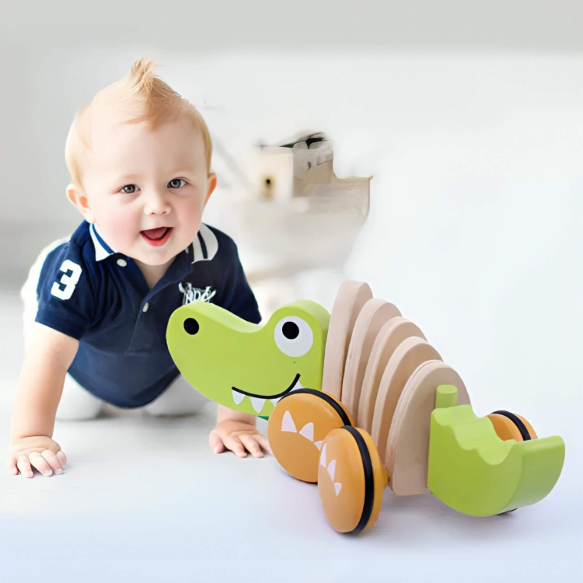 Brinquedo Infantil Crocodilo de Passeio Xalingo - 67543