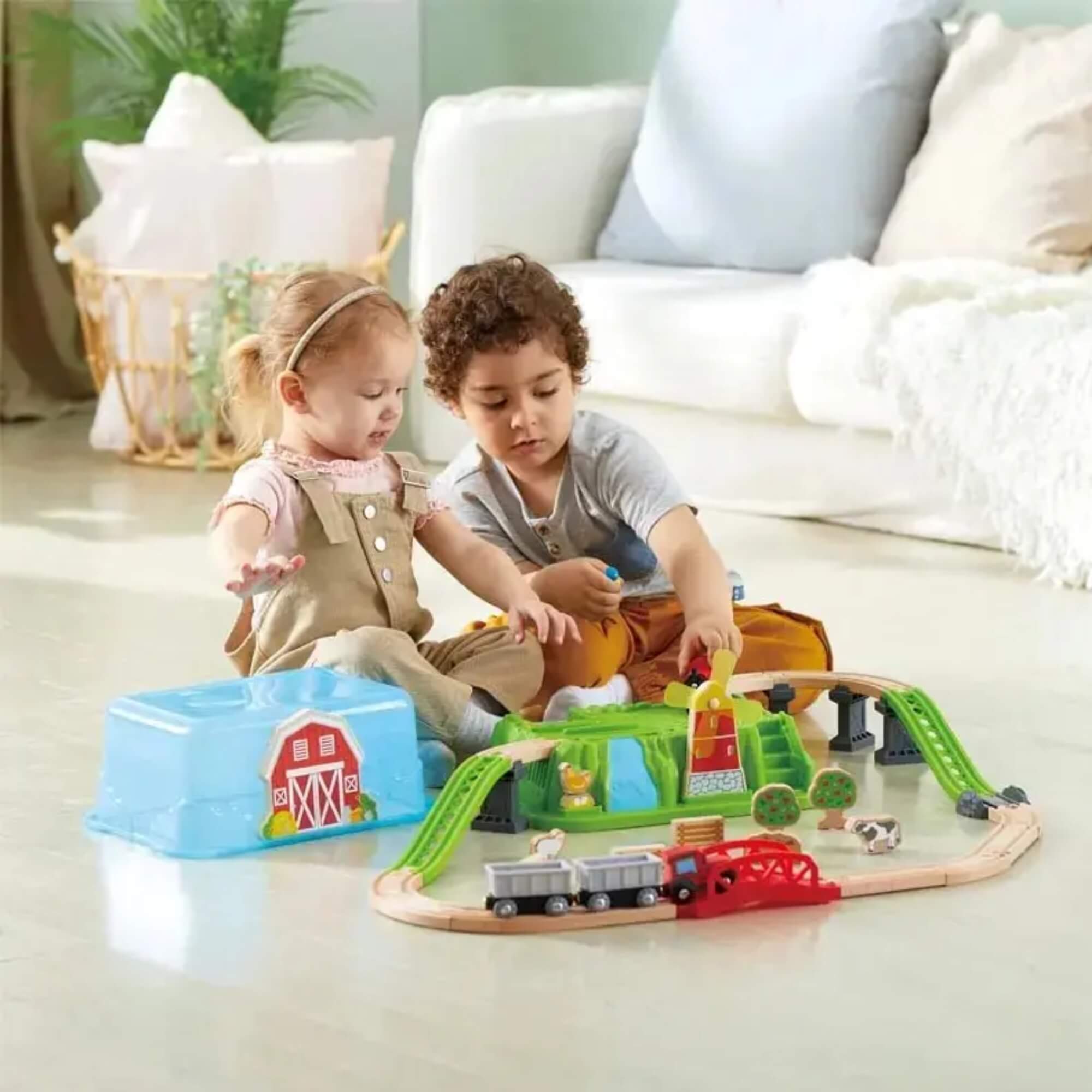 Brinquedo Infantil Ferrovia na Fazenda 41 Peças Xalingo - 67387