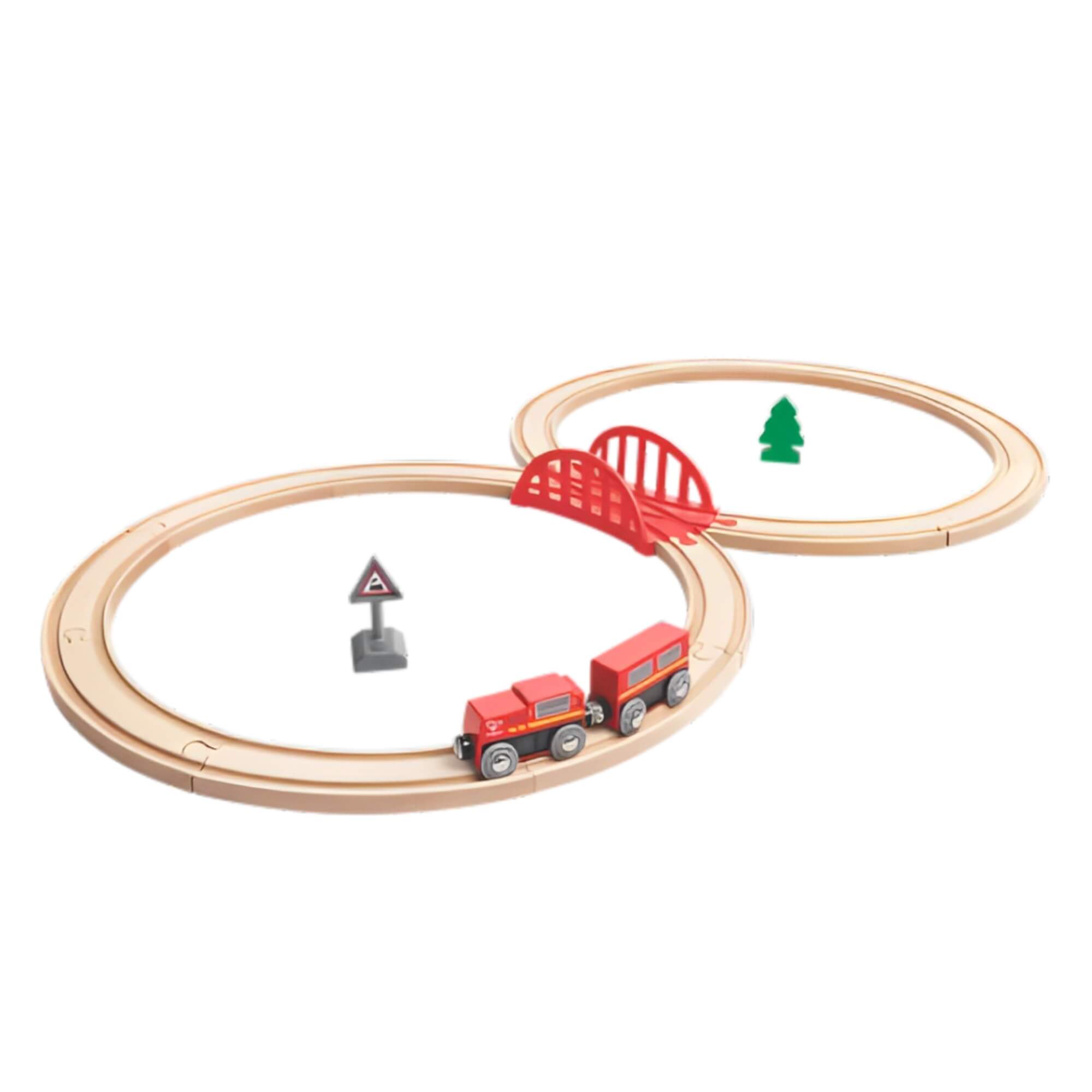 Brinquedo Infantil Ferrovia Clássica em Formato de 8 Xalingo - 67376