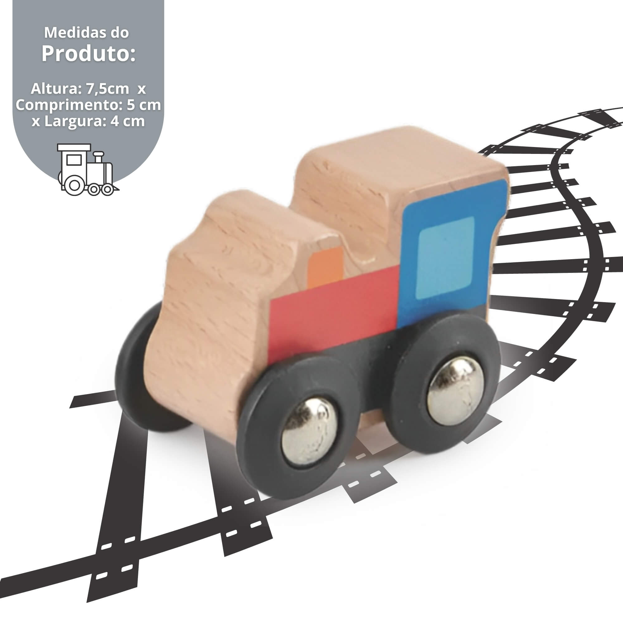 Brinquedo Infantil Trenzinho com Trilho em Fita Xalingo - 67432
