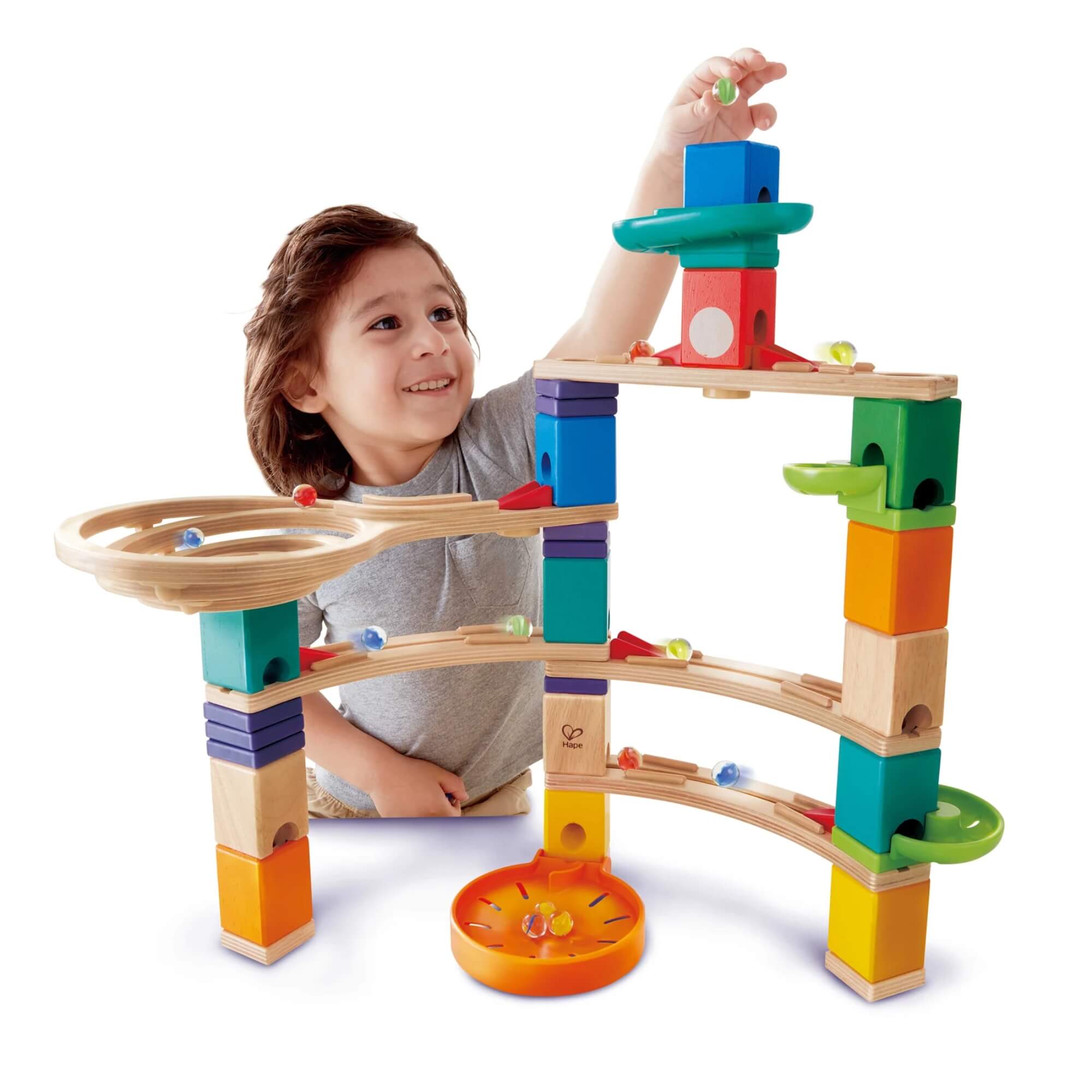 Brinquedo Educativo Infantil Corrida de Bolinha Quadrilla 44 Peças Xalingo - 67787