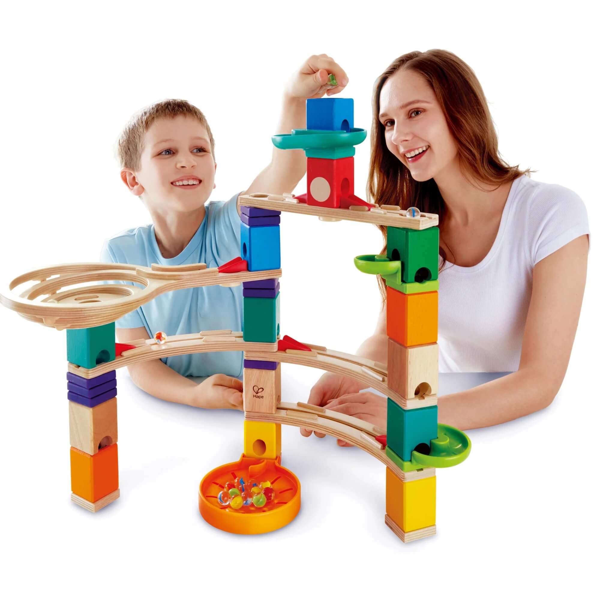 Brinquedo Educativo Infantil Corrida de Bolinha Quadrilla 44 Peças Xalingo - 67787