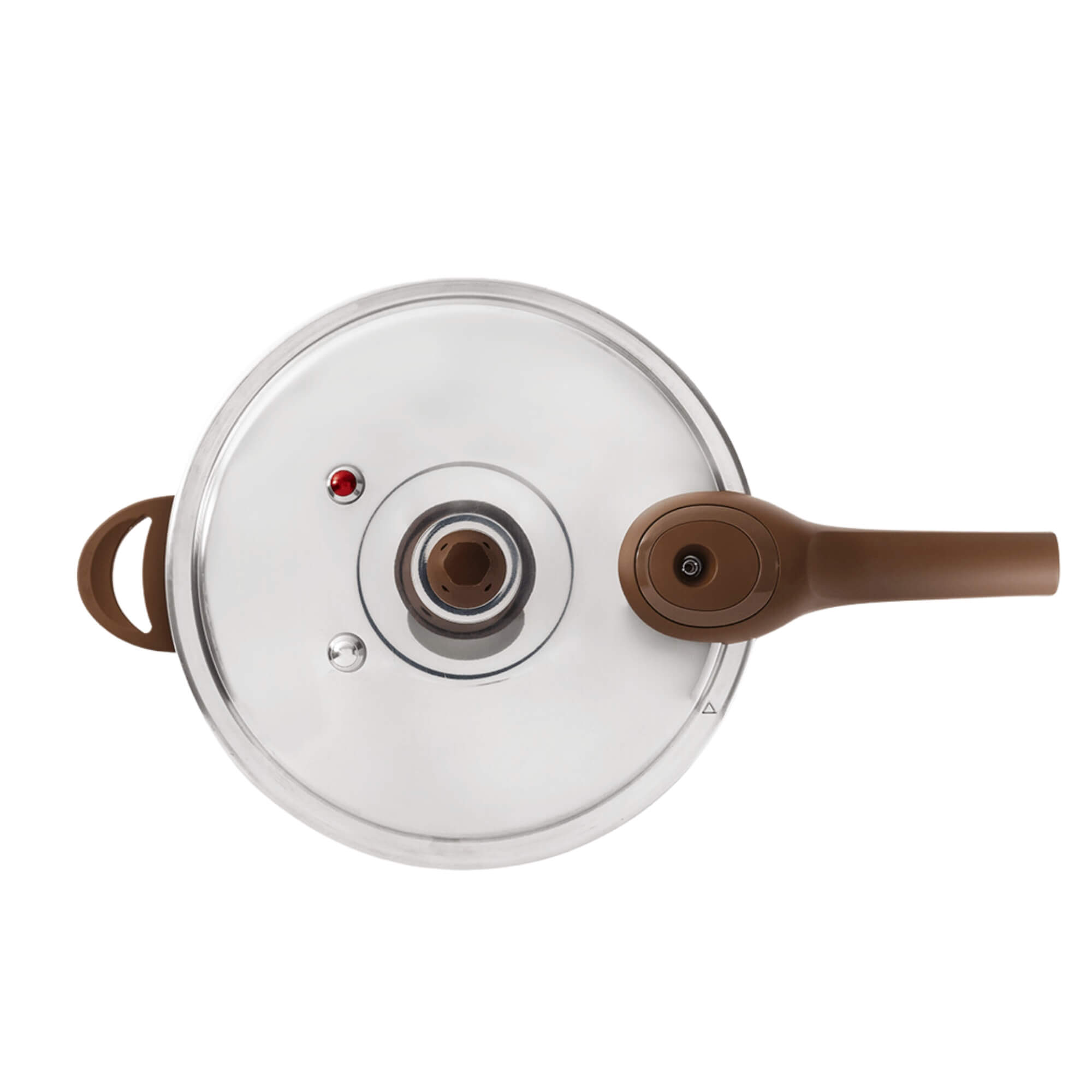 Panela de Pressão 24 cm Ceramic Life Pressure Fundo Indução 6,8 L Vanilla Brinox - 4952/103