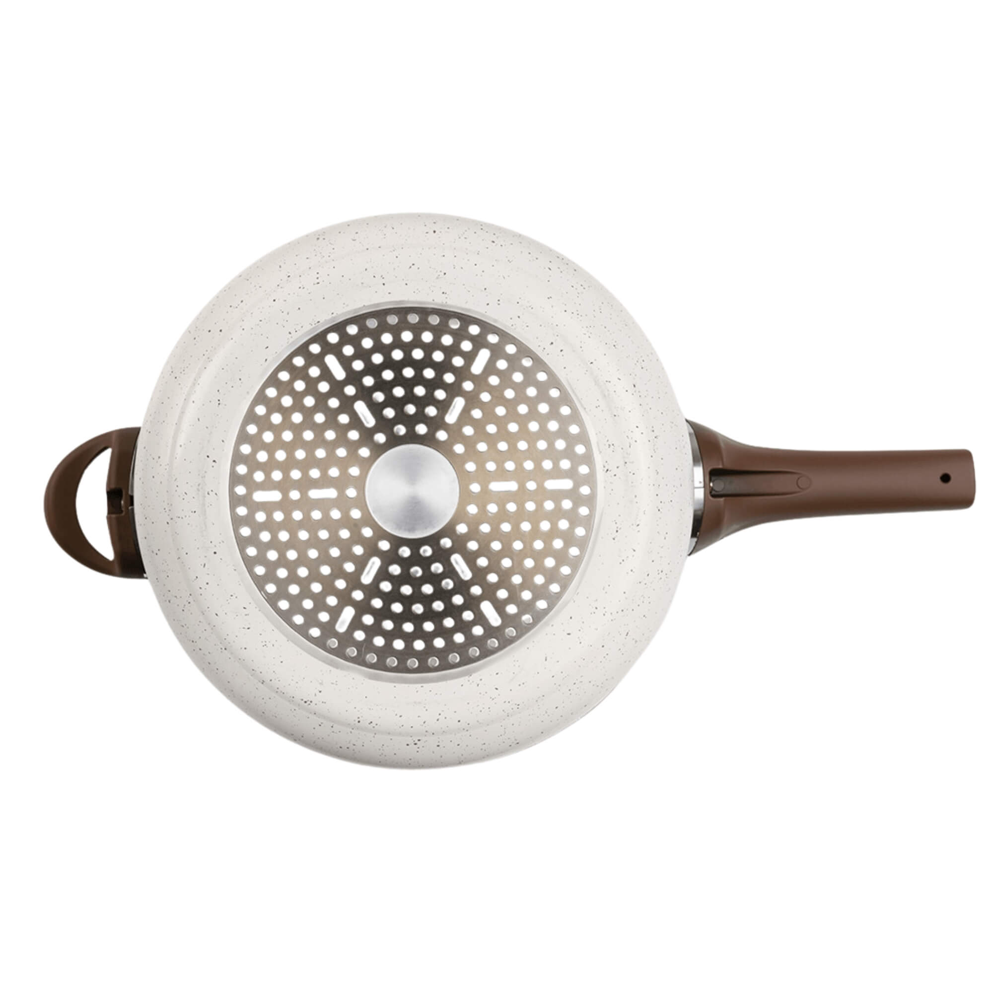 Panela de Pressão 24 cm Ceramic Life Pressure Fundo Indução 6,8 L Vanilla Brinox - 4952/103