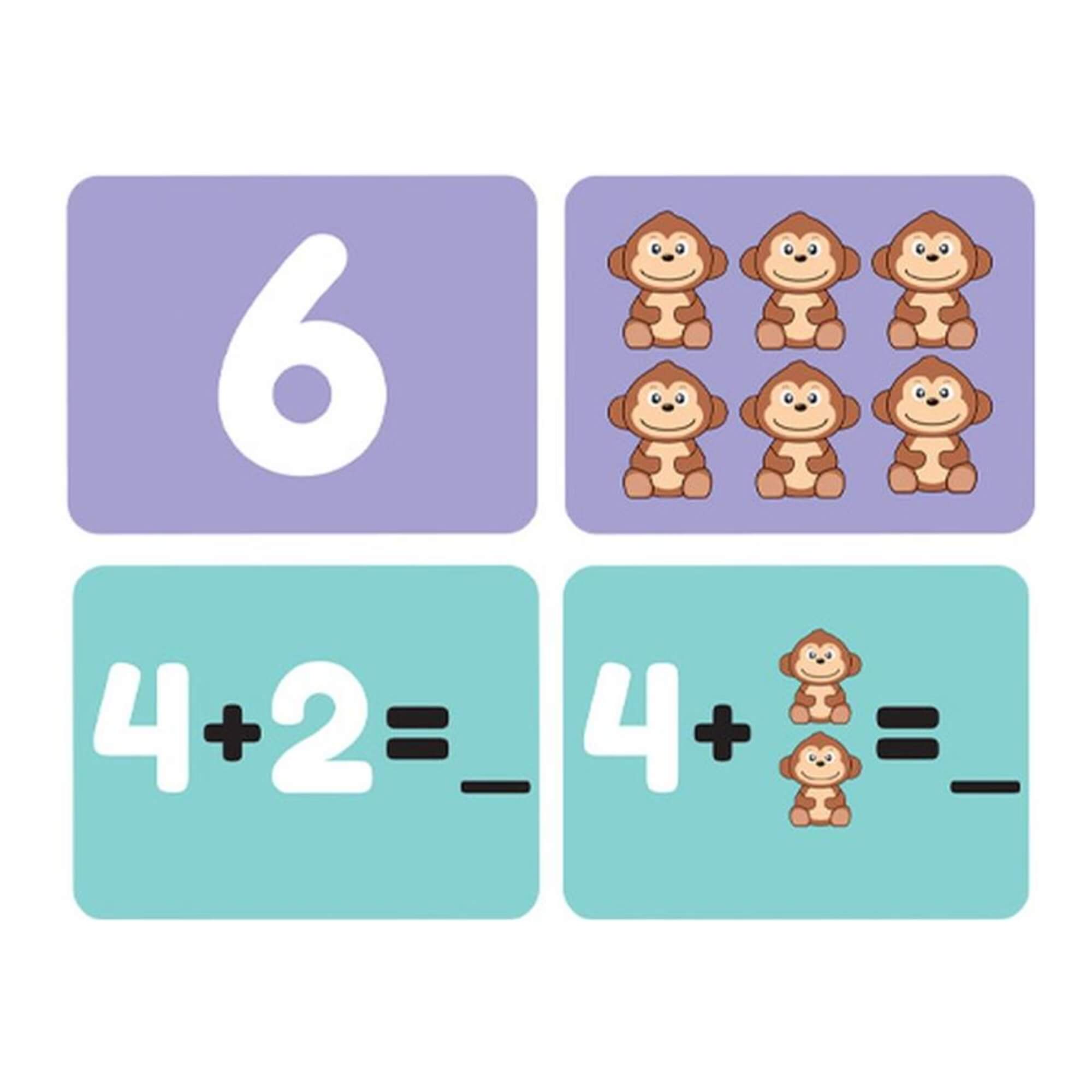 Jogo Recreativo Multijogadores Balança Macaco Aprenda a Somar Educ Play 30 Desafios Polibrinq - PB523