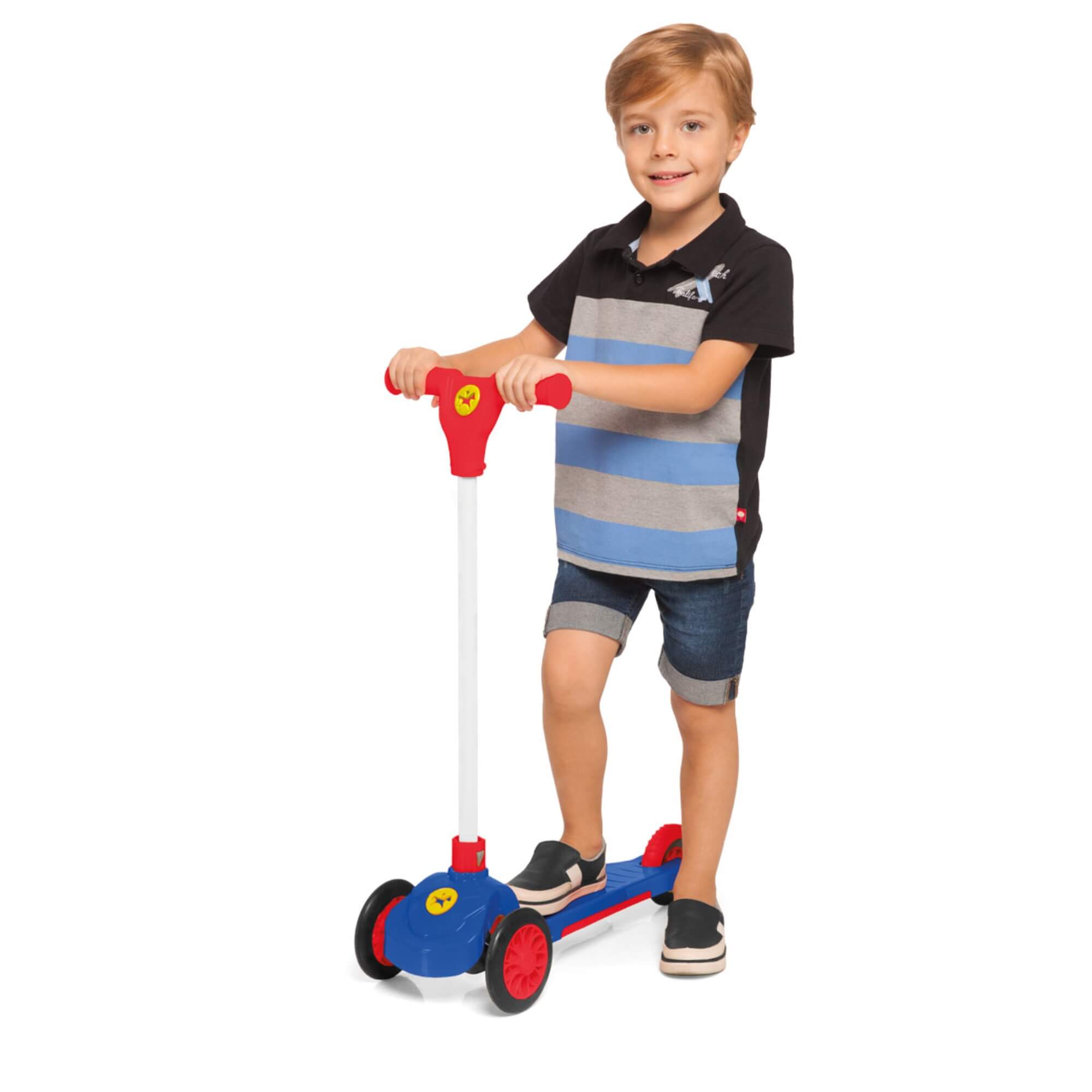 Patinete Infantil Trinet Azul com 3 Rodas Calesita - 0922