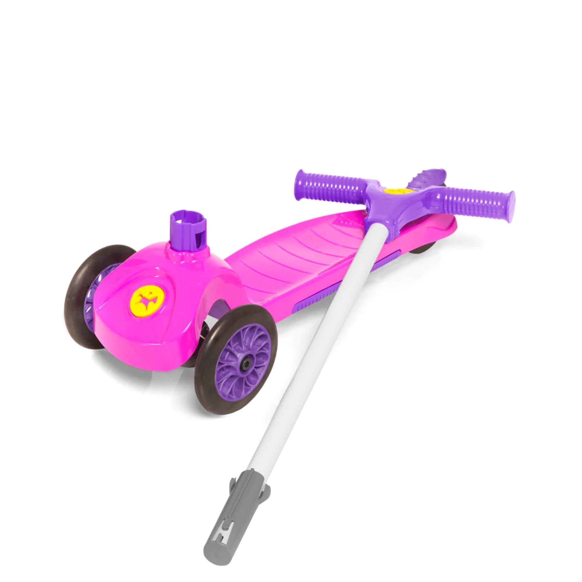 Brinquedo Patinete Infantil Trinet Rosa com 3 Rodas Calesita - 0923