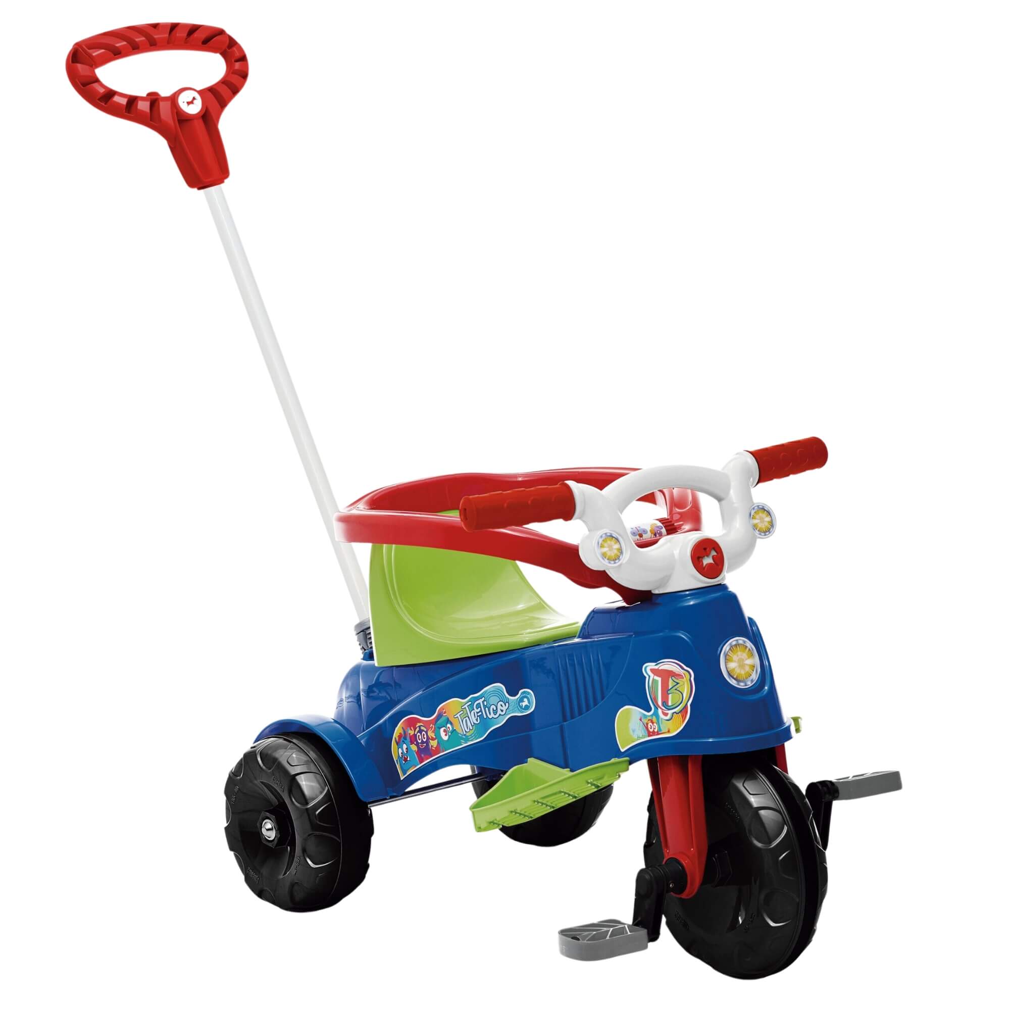 Triciclo Infantil Tatetico com Pedal e Empurrador Calesita - 0938