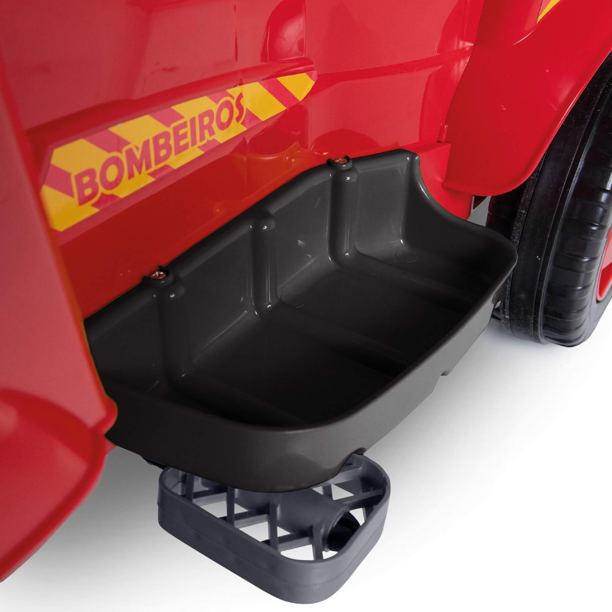 Carrinho de Passeio e Pedal Infantil 2 em 1 MK Bombeiro Calesita - 0979