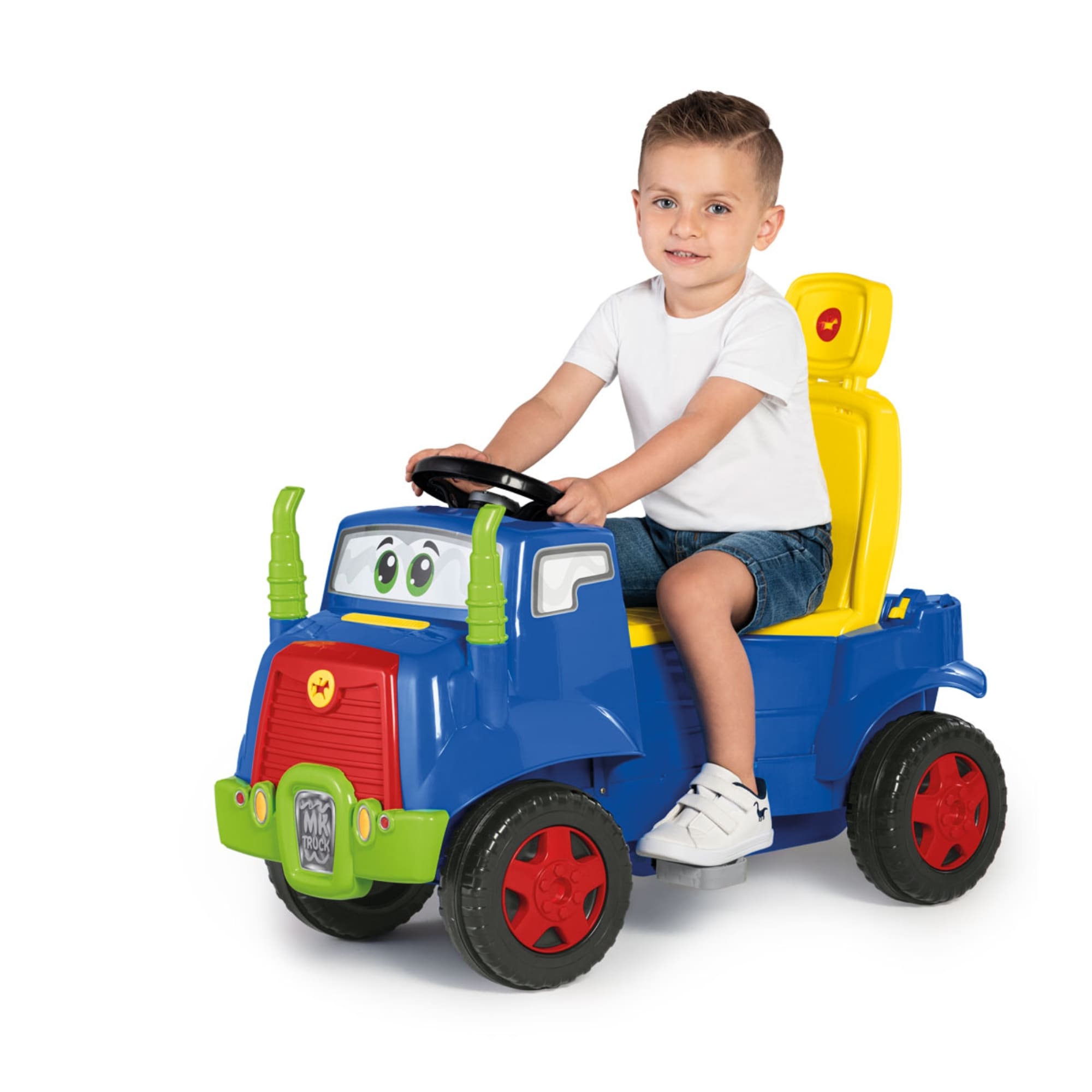 Quadriciclo Infantil MK Truck +24 Meses Empurrador e Pedal C/Som Calesita- 0982