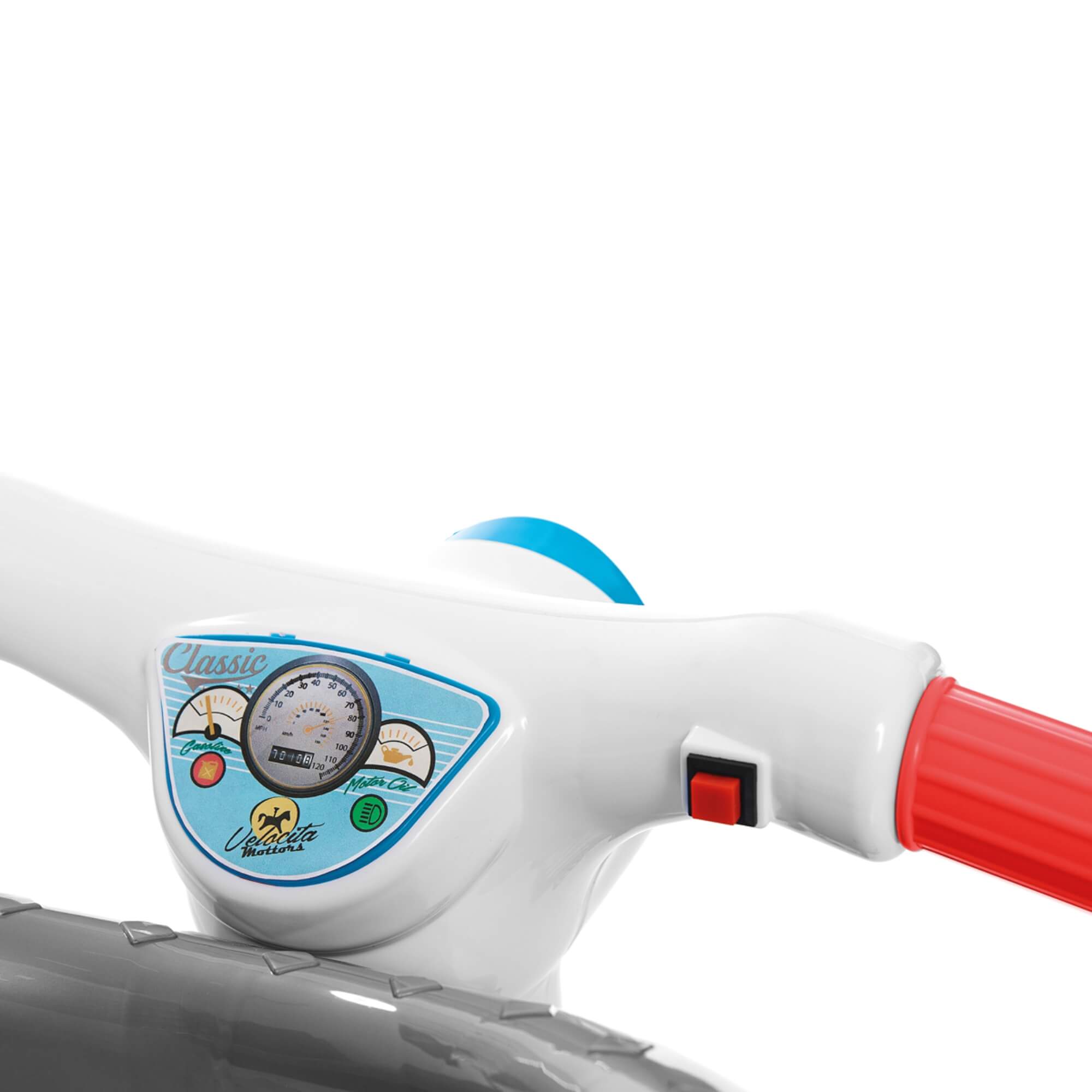 Triciclo Infantil Velocita Classic Azul com Pedal e Empurrador Calesita - 0993