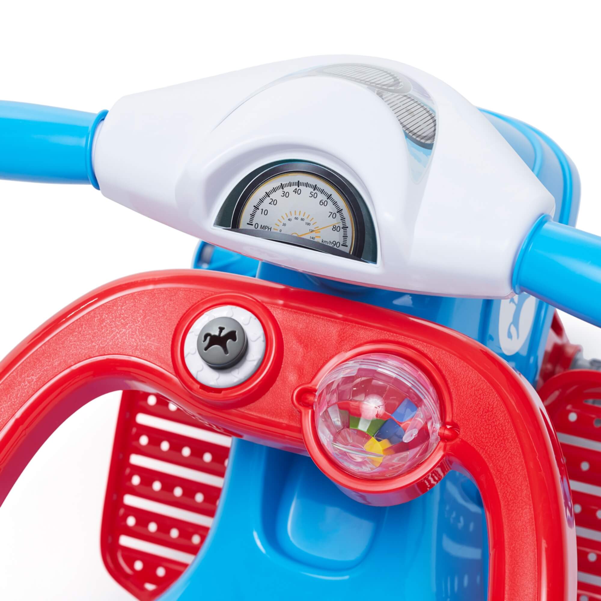 Triciclo Infantil Lelecita Azul com Pedal e Empurrador Calesita - 1004