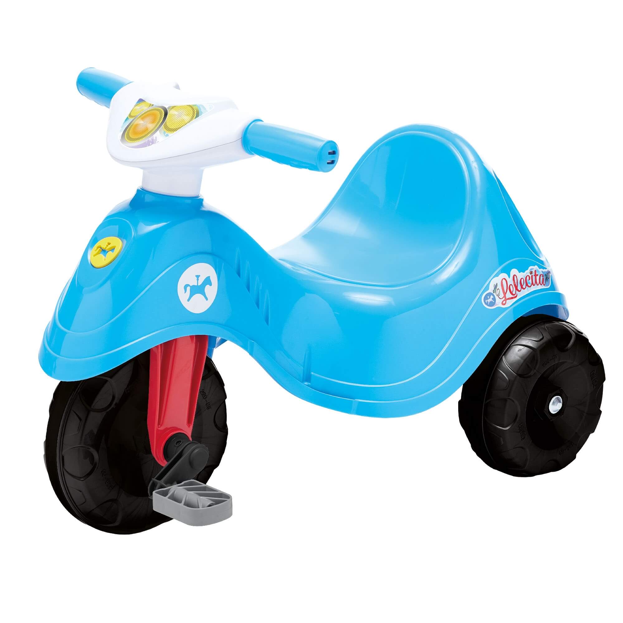 Triciclo Infantil Lelecita Azul com Pedal e Empurrador Calesita - 1004