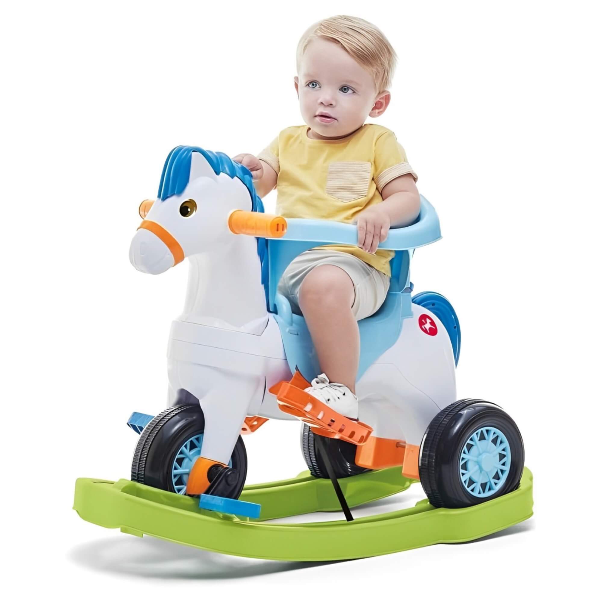 Triciclo Infantil Poponei 3 em 1 com Balanço, Pedal e Empurrador Calesita - 1007