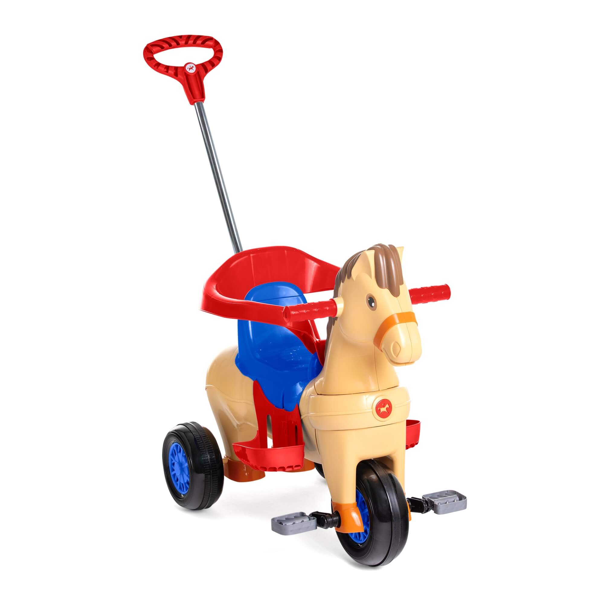 Triciclo Infantil Poto +24 Meses Empurrador e Pedal com Som CALESITA - 1011