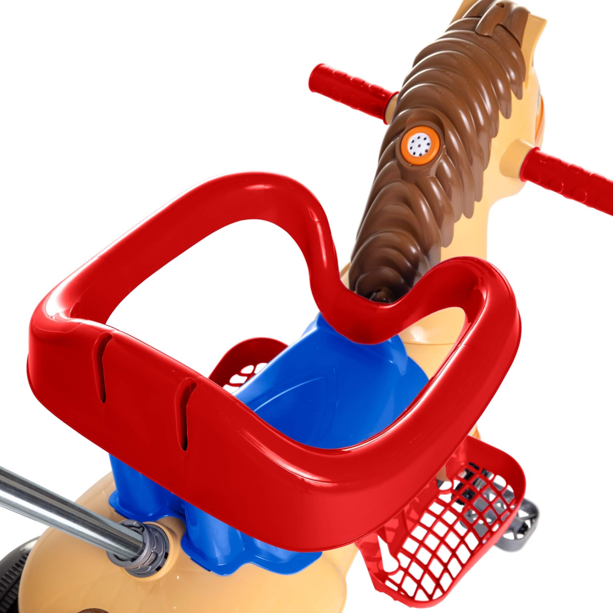 Triciclo Infantil Poto +24 Meses Empurrador e Pedal com Som CALESITA - 1011