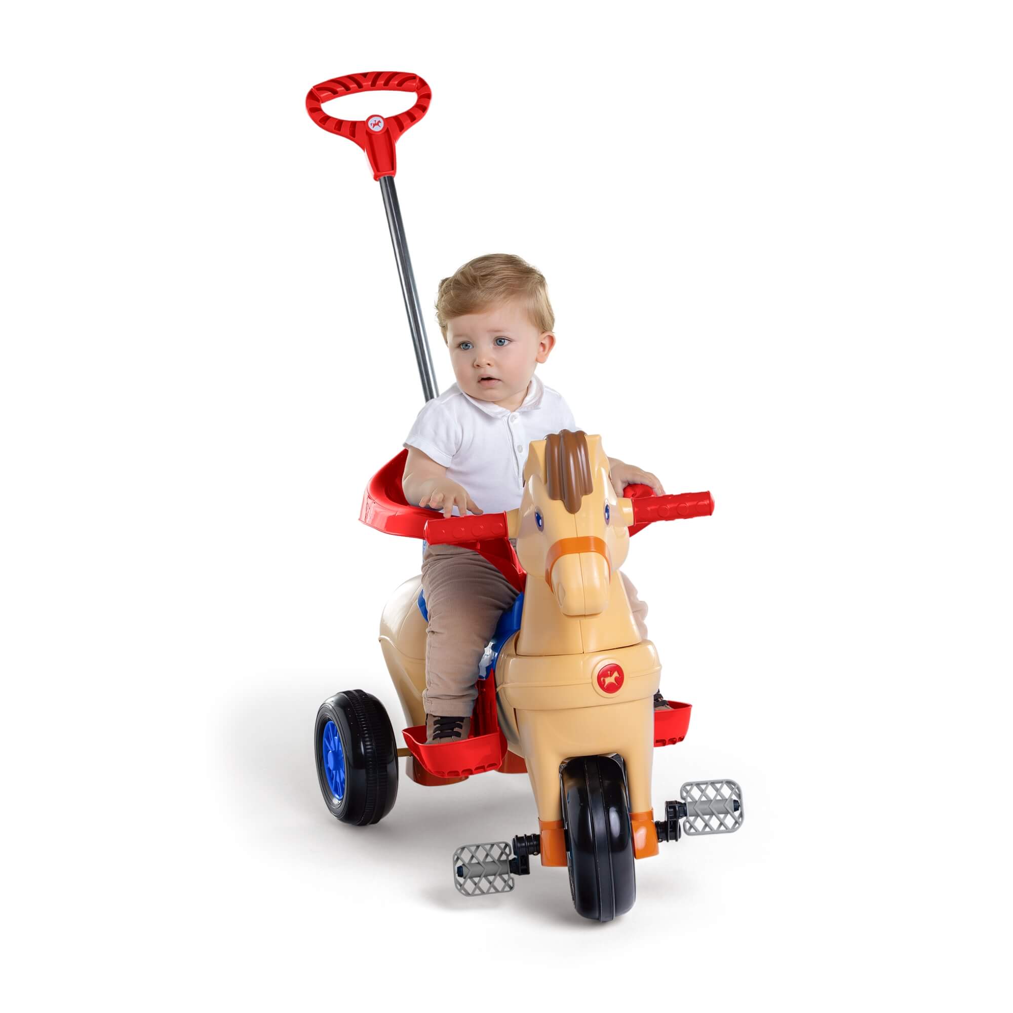 Triciclo Infantil Poto +24 Meses Empurrador e Pedal com Som CALESITA - 1011