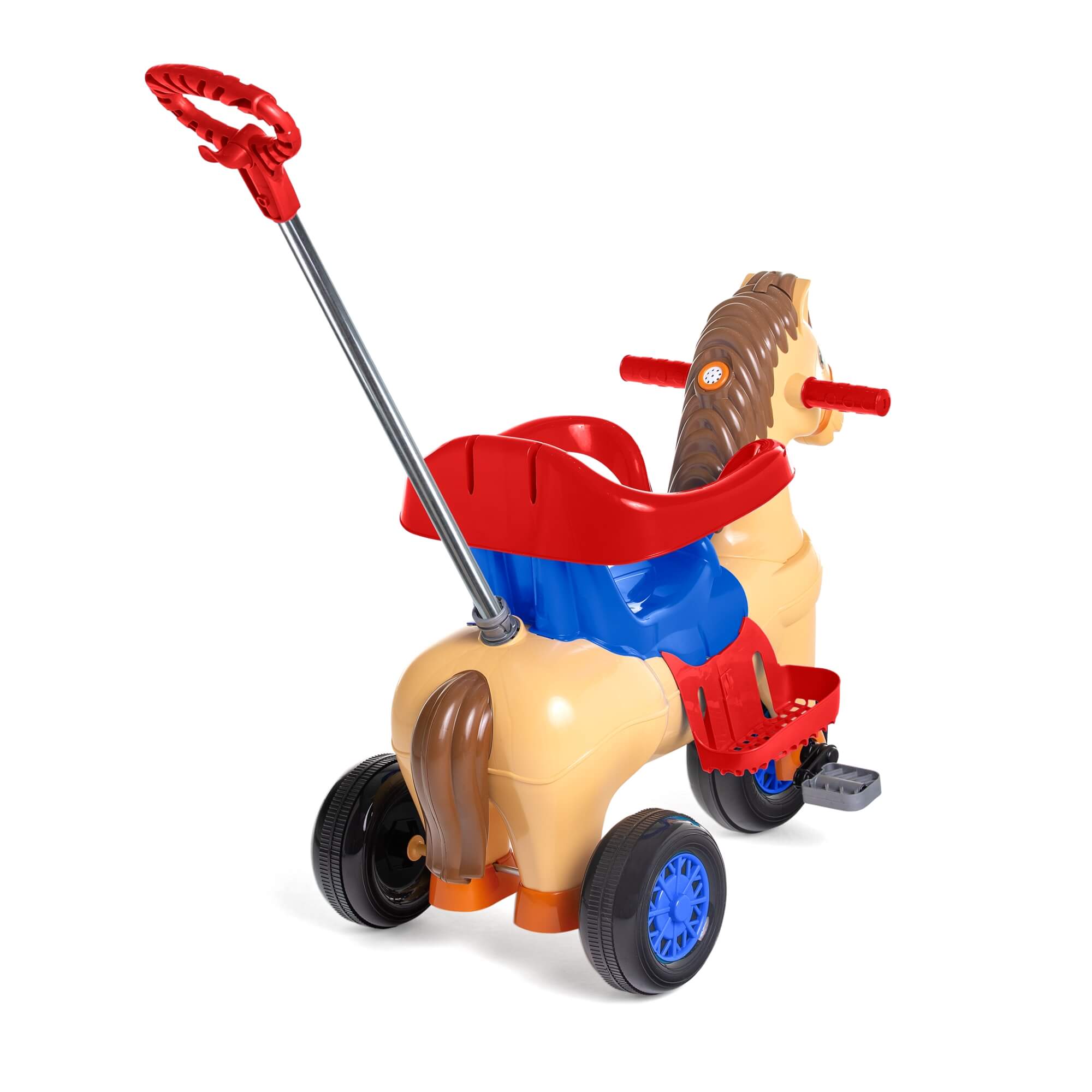 Triciclo Infantil Poto +24 Meses Empurrador e Pedal com Som CALESITA - 1011