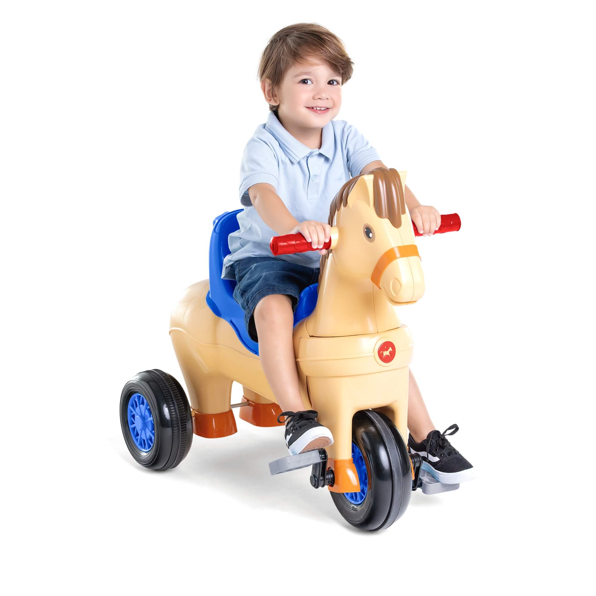 Triciclo Infantil Poto +24 Meses Empurrador e Pedal com Som CALESITA - 1011
