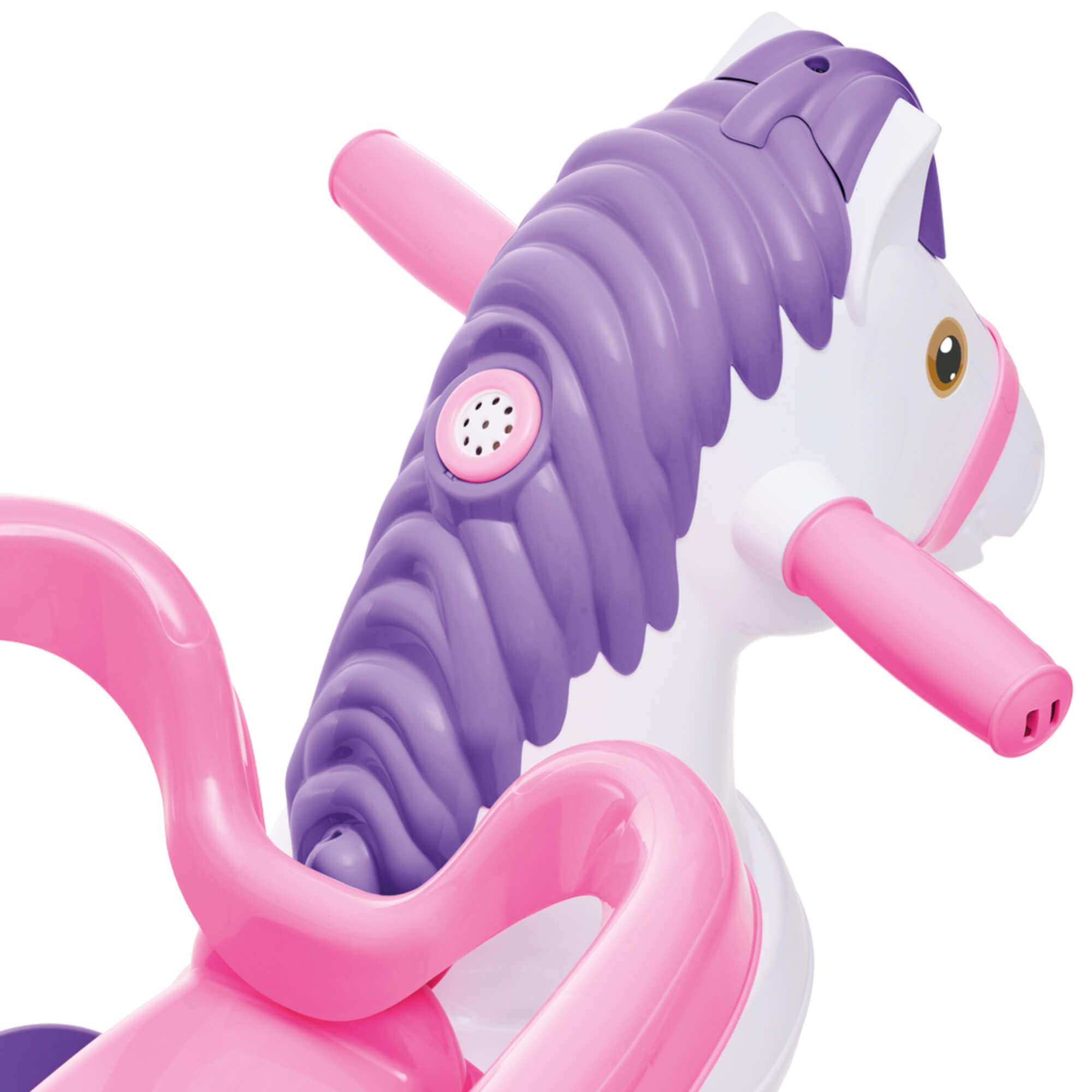 Triciclo Infantil Potó Rosa com Pedal e Empurrador Calesita - 1012