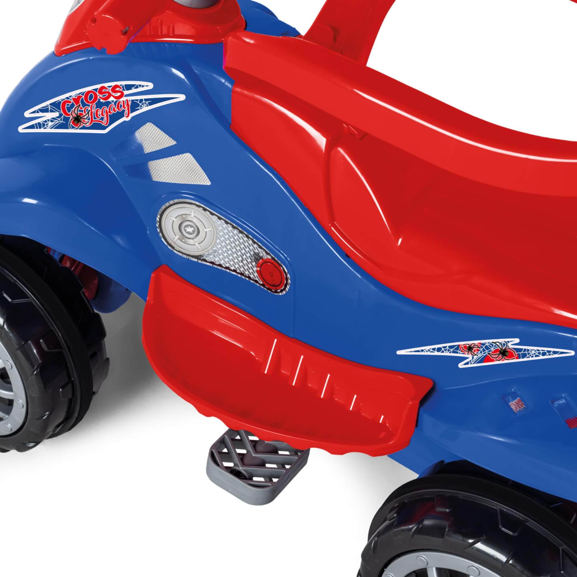 Quadriciclo Infantil Cross Legacy com Pedal e Empurrador Calesita - 1016