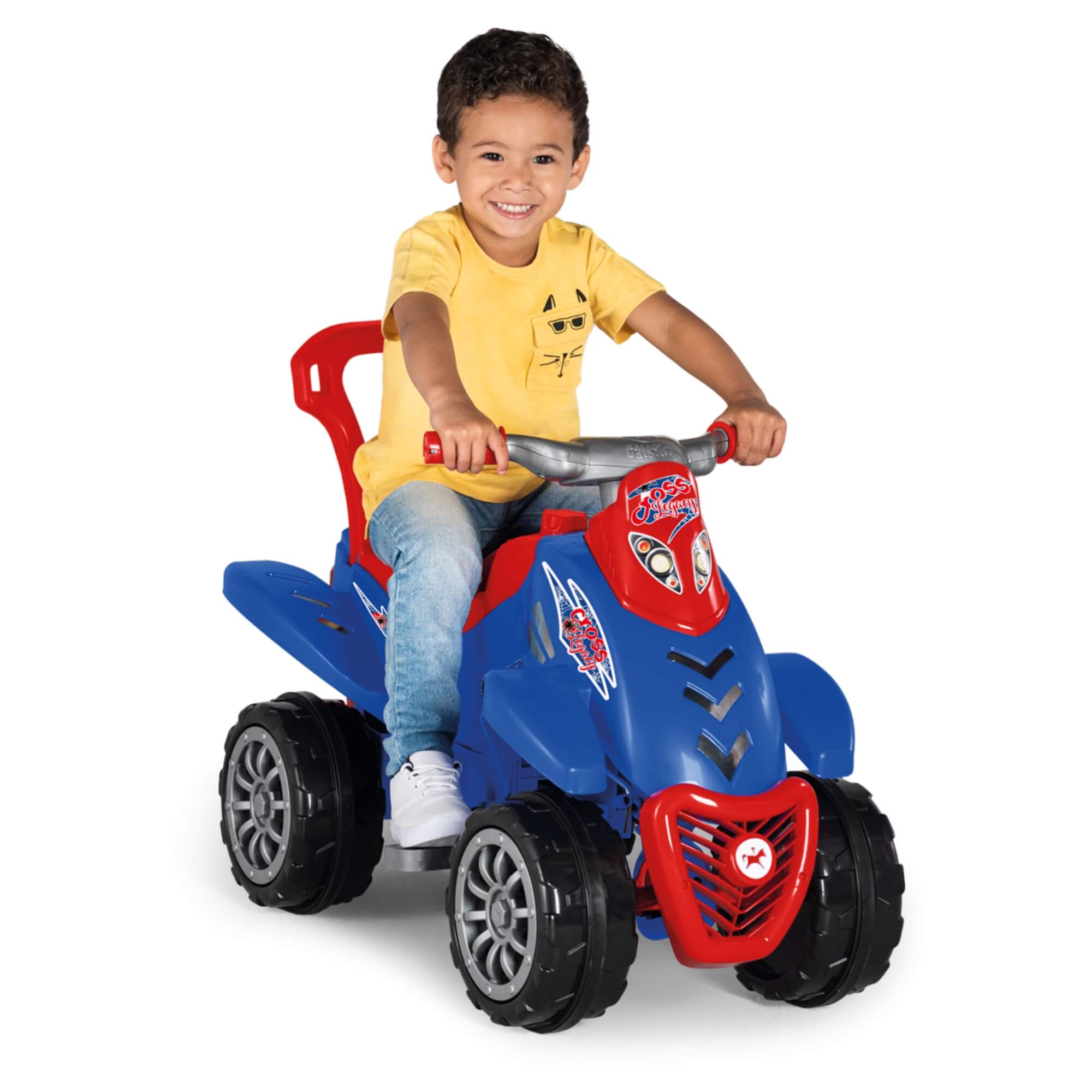 Quadriciclo Infantil Cross Legacy com Pedal e Empurrador Calesita - 1016
