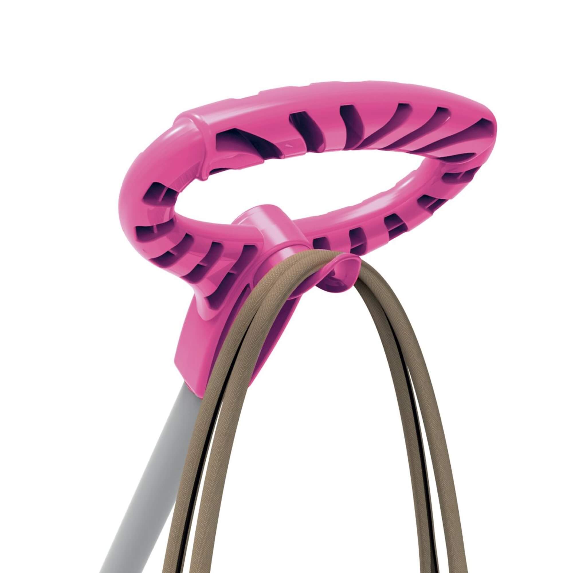 Carrinho de Passeio Infantil Diipi Rosa com Pedal e Empurrador Calesita - 1028