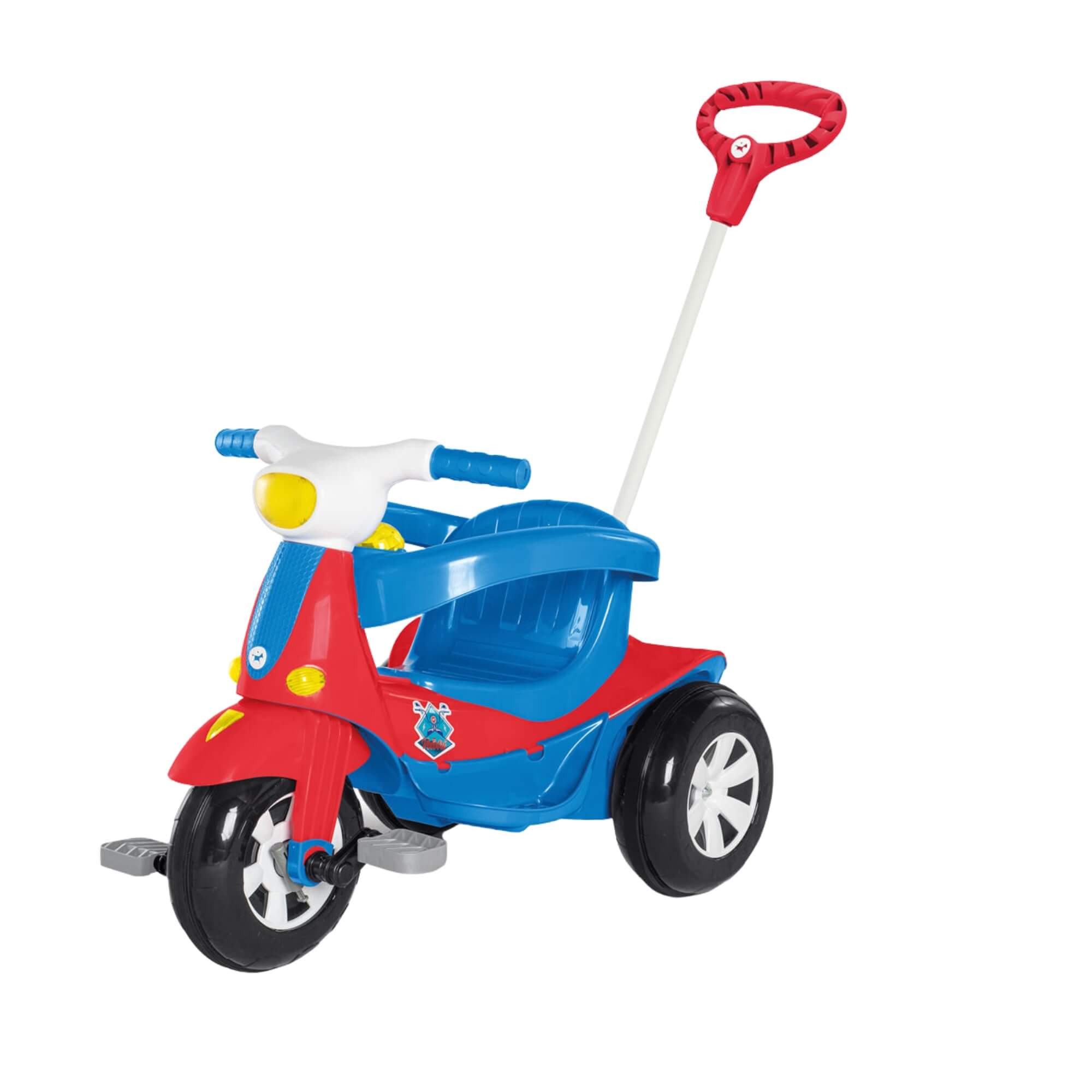 Triciclo Infantil Velomoto 2 em 1 com Empurrador Calesita - 1040