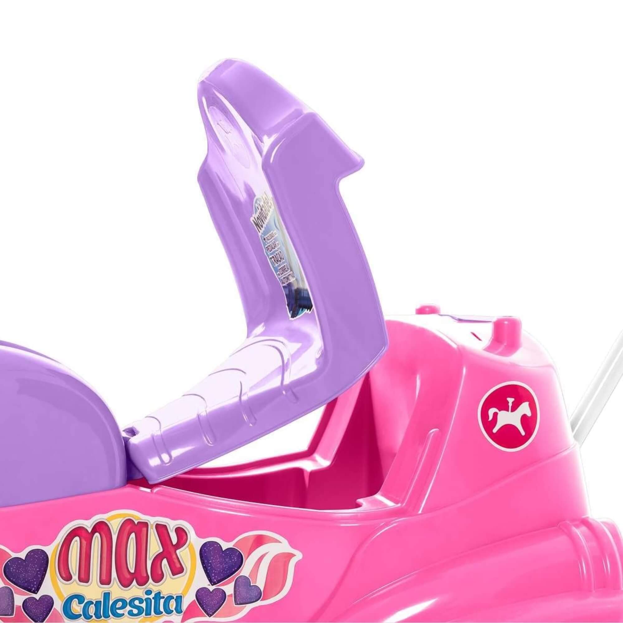 Triciclo Infantil Moto Rosa Max Calesita - 0947