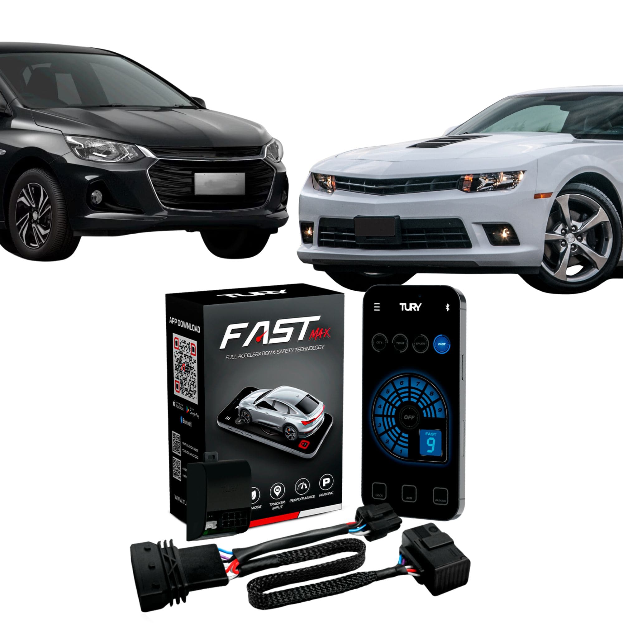Módulo Variador Avanço Aceleração Eletrônica Touch Tury - FAST MAX 5.0AB